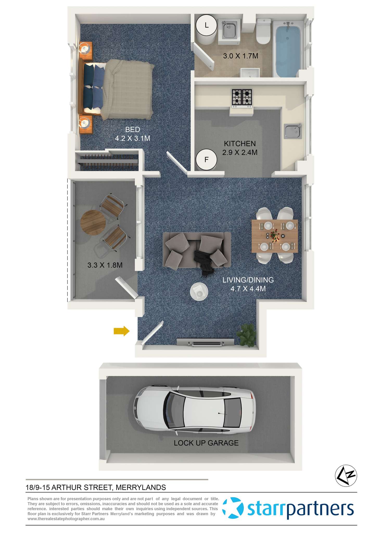 Floorplan of Homely unit listing, 18/9-15 Arthur Street, Merrylands NSW 2160
