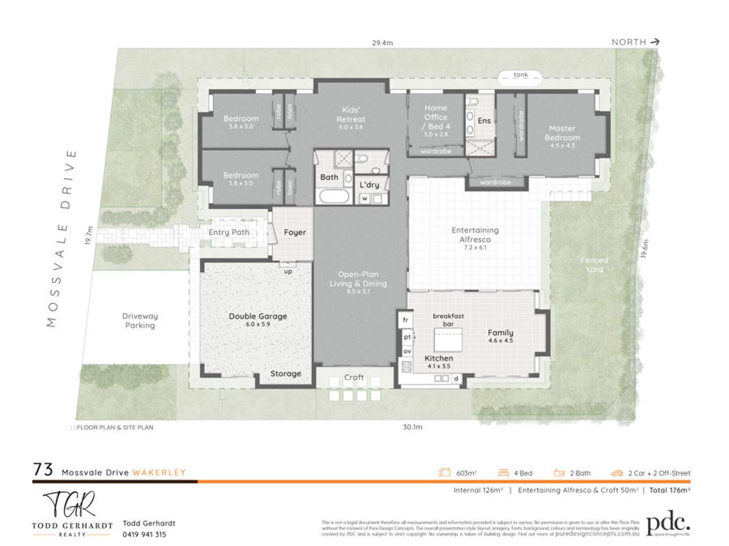 Floorplan of Homely house listing, 73 Mossvale Drive, Wakerley QLD 4154