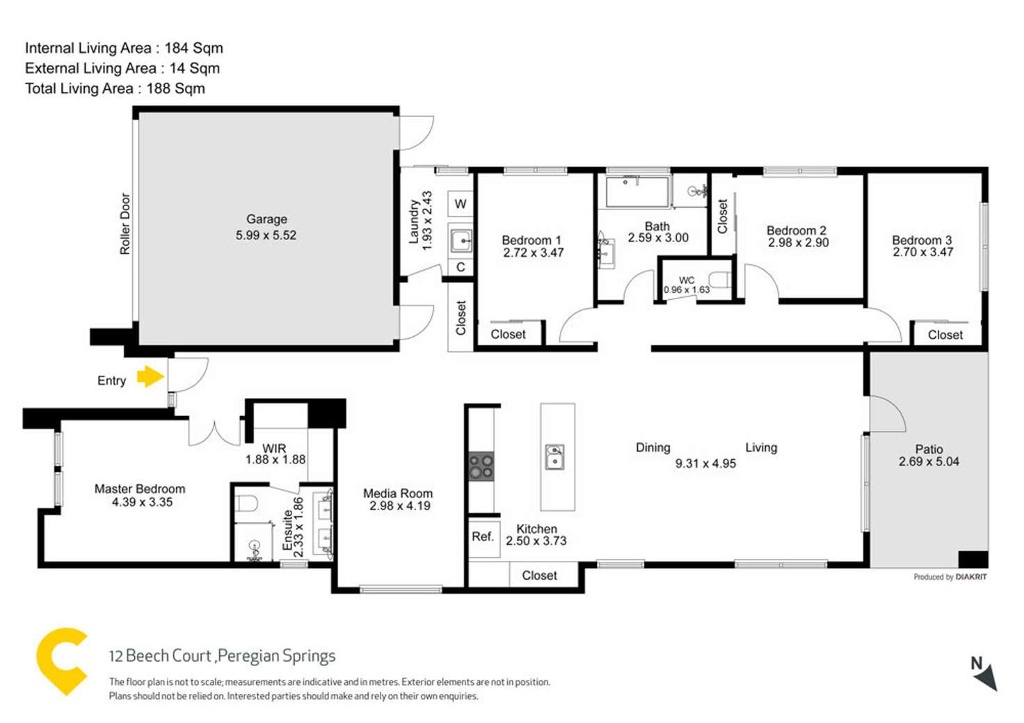 Floorplan of Homely house listing, 12 Beech Court, Peregian Springs QLD 4573