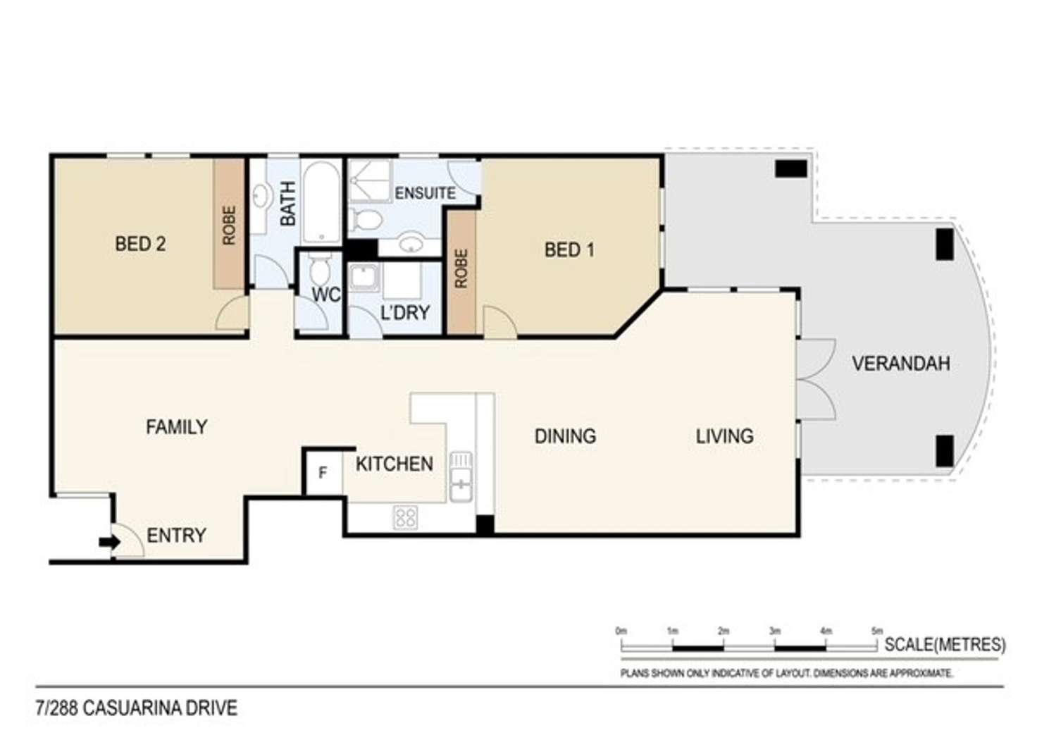 Floorplan of Homely unit listing, 7 288 Casuarina Drive, Rapid Creek NT 810