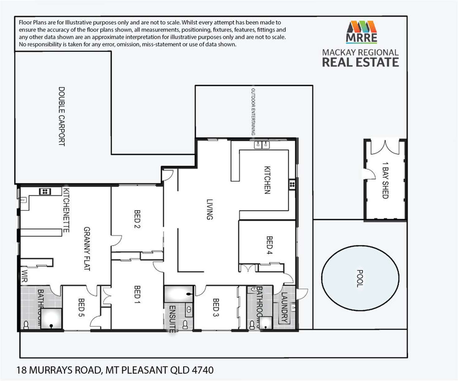 Floorplan of Homely house listing, 18 Murrays Road, Mount Pleasant QLD 4740