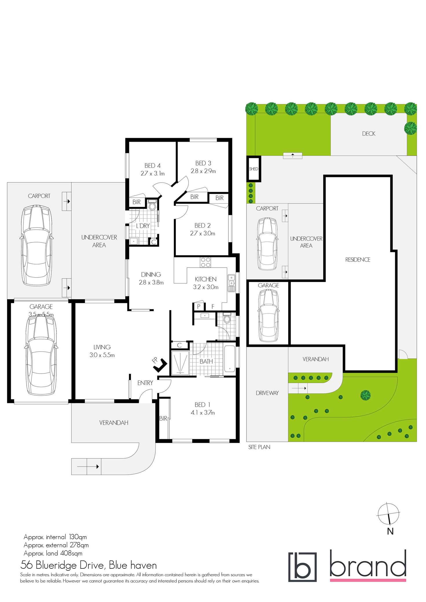 Floorplan of Homely house listing, 56 Blueridge Drive, Blue Haven NSW 2262