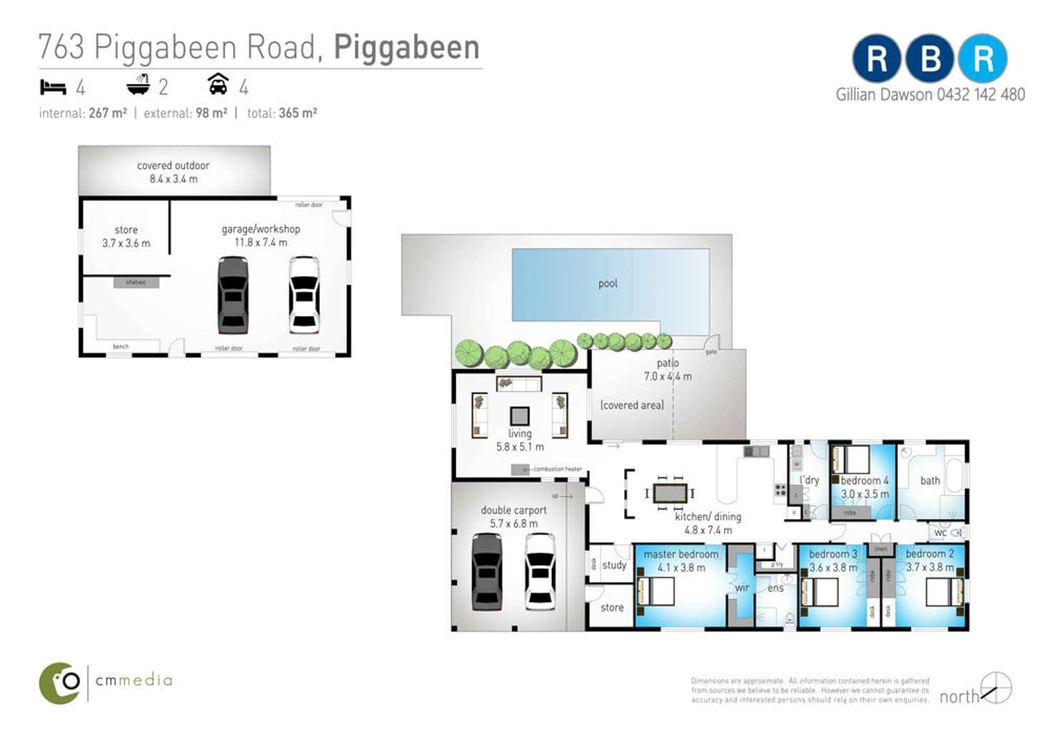 Floorplan of Homely acreageSemiRural listing, 763 Piggabeen Road, Piggabeen NSW 2486