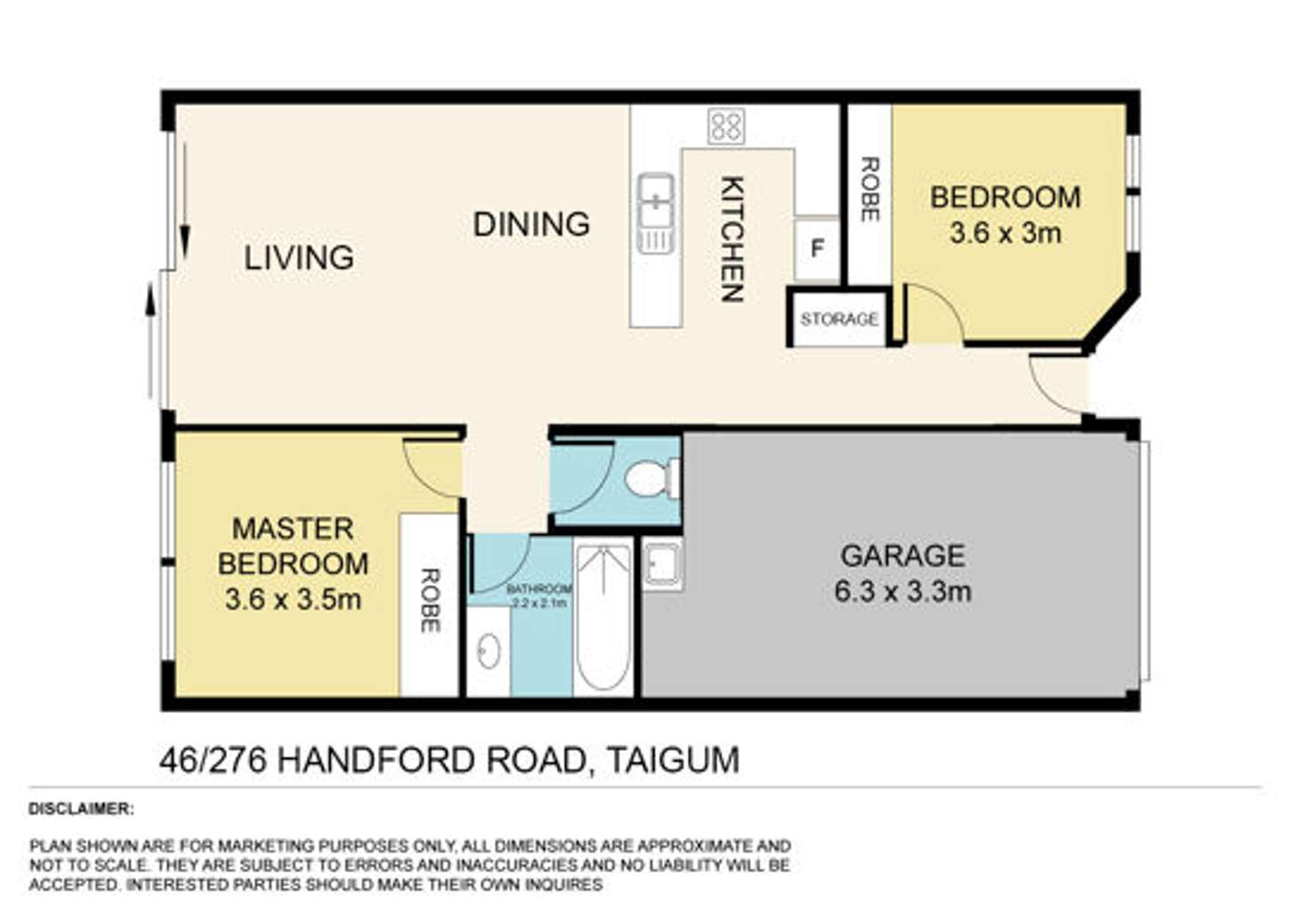 Floorplan of Homely townhouse listing, 46/276 Handford Rd, Taigum QLD 4018