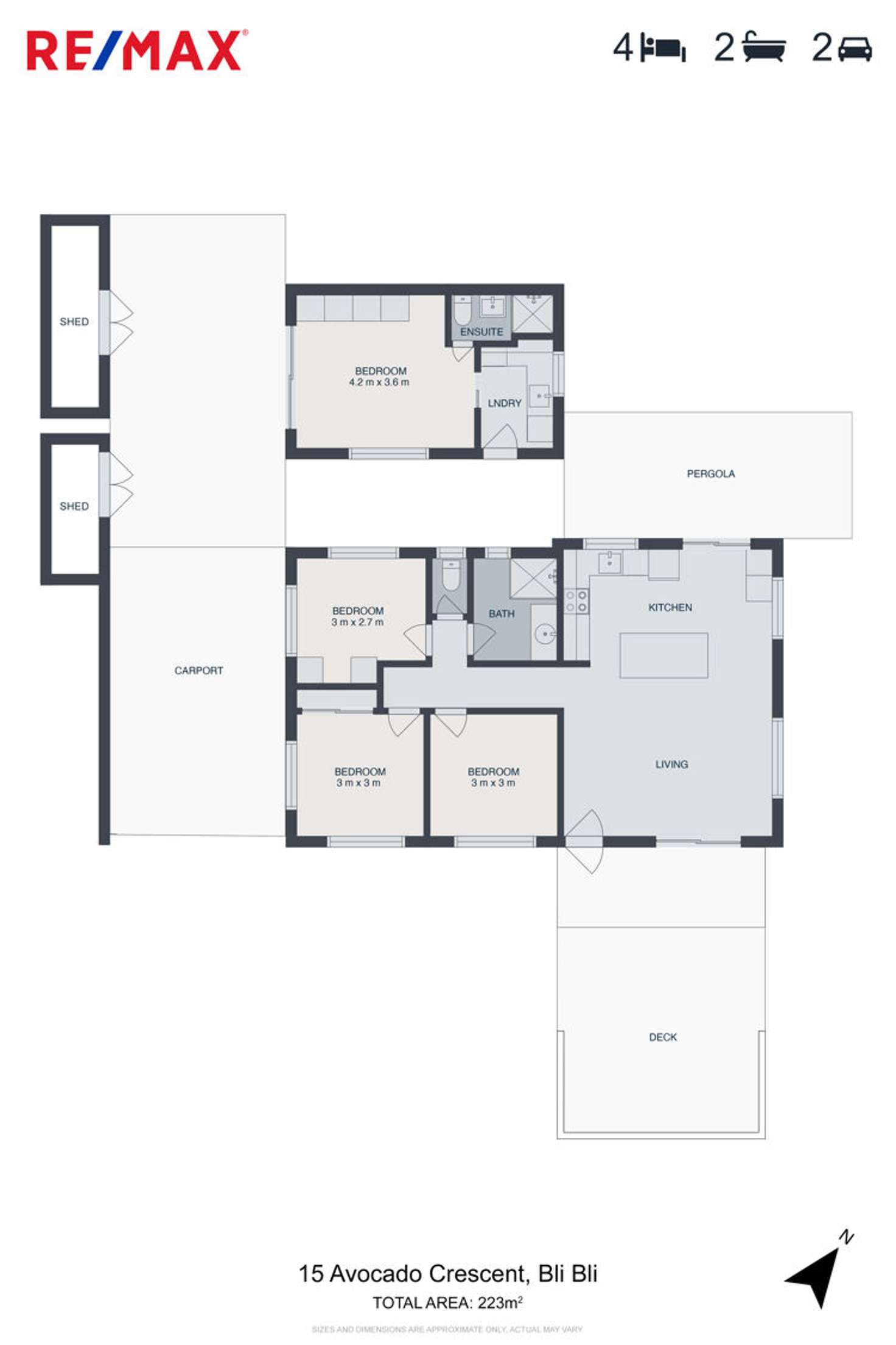 Floorplan of Homely house listing, 15 Avocado Crescent, Bli Bli QLD 4560