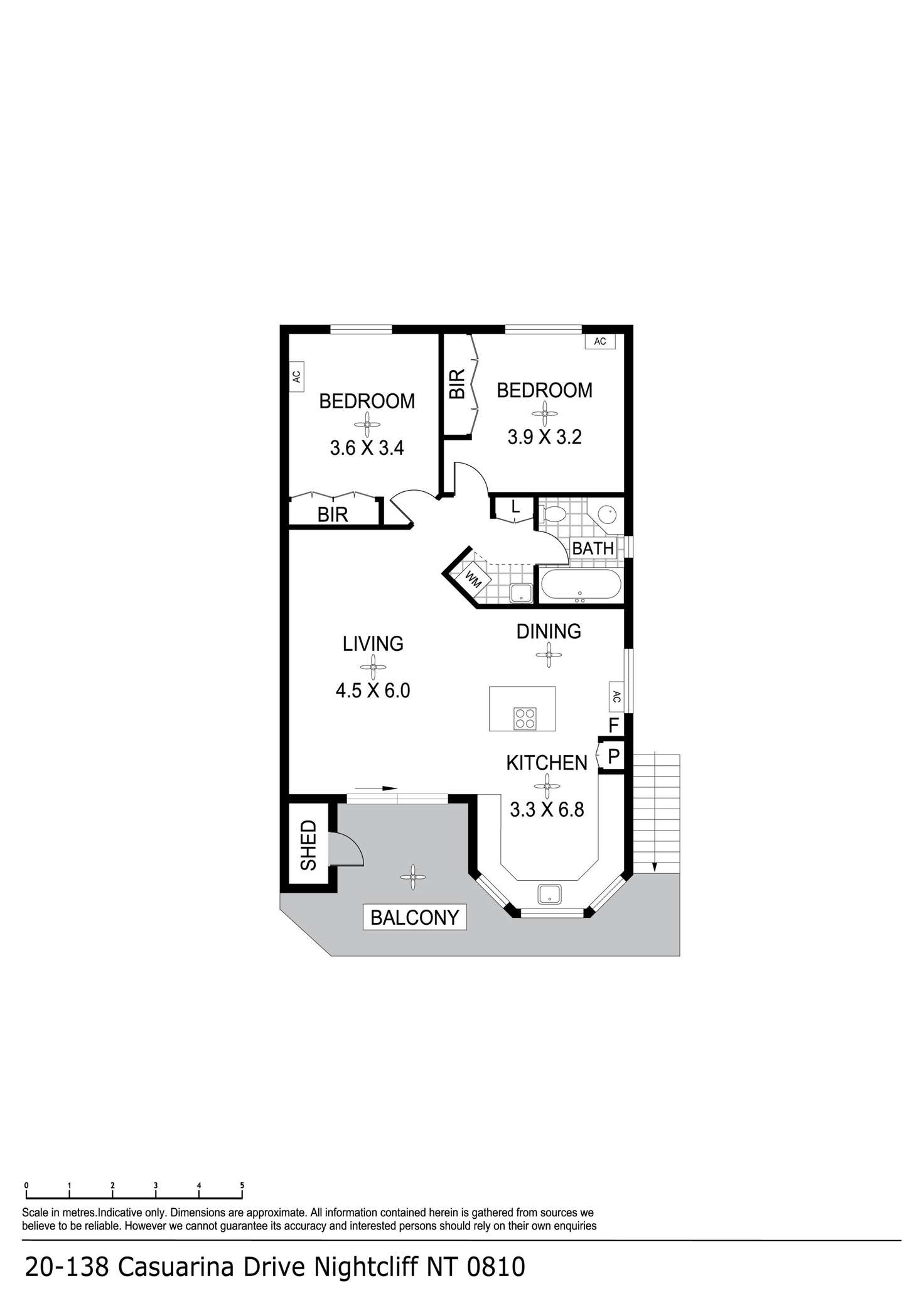 Floorplan of Homely unit listing, 20 138 Casuarina Drive, Nightcliff NT 810