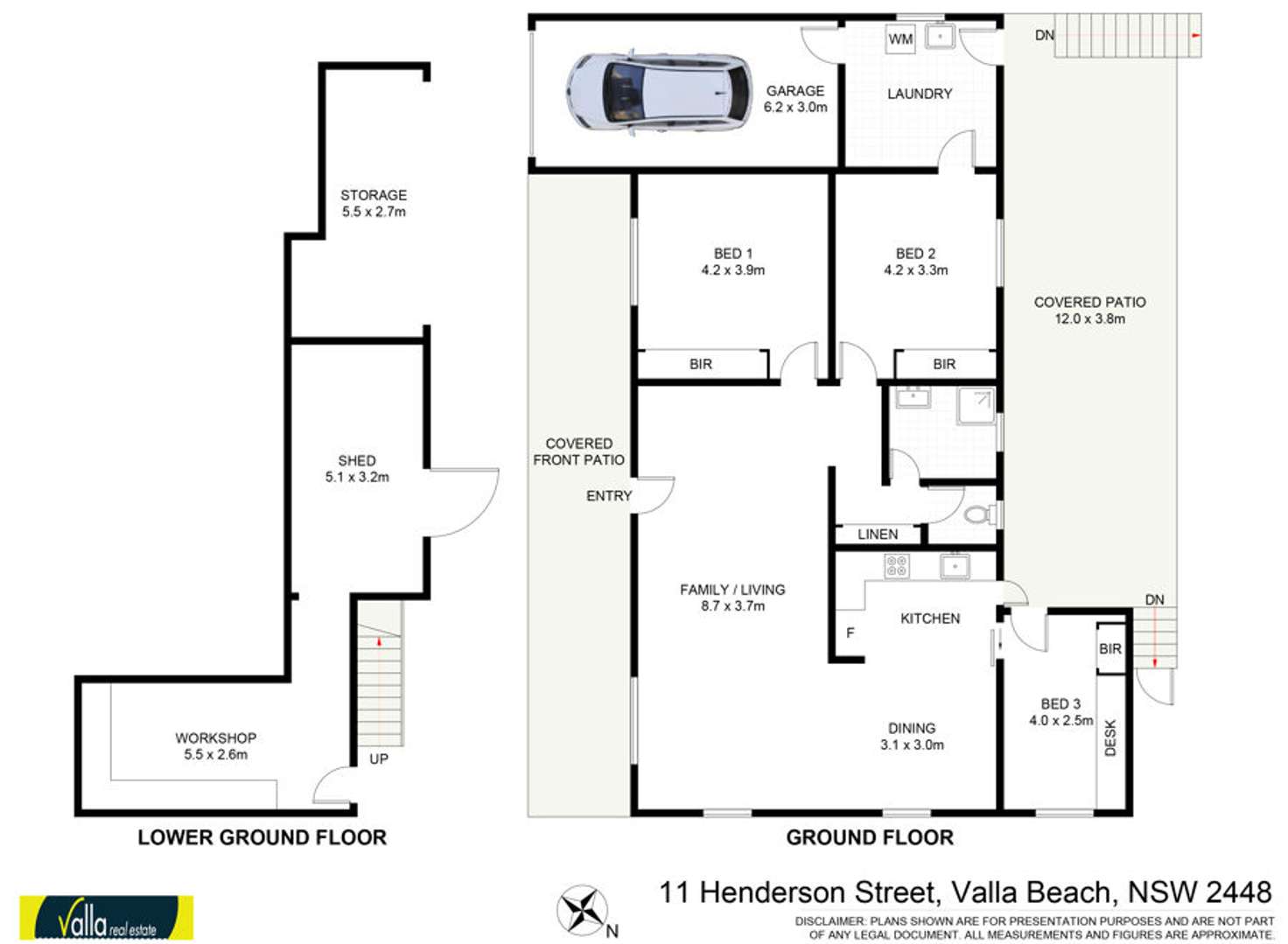Floorplan of Homely house listing, 11 Henderson Street, Valla Beach NSW 2448