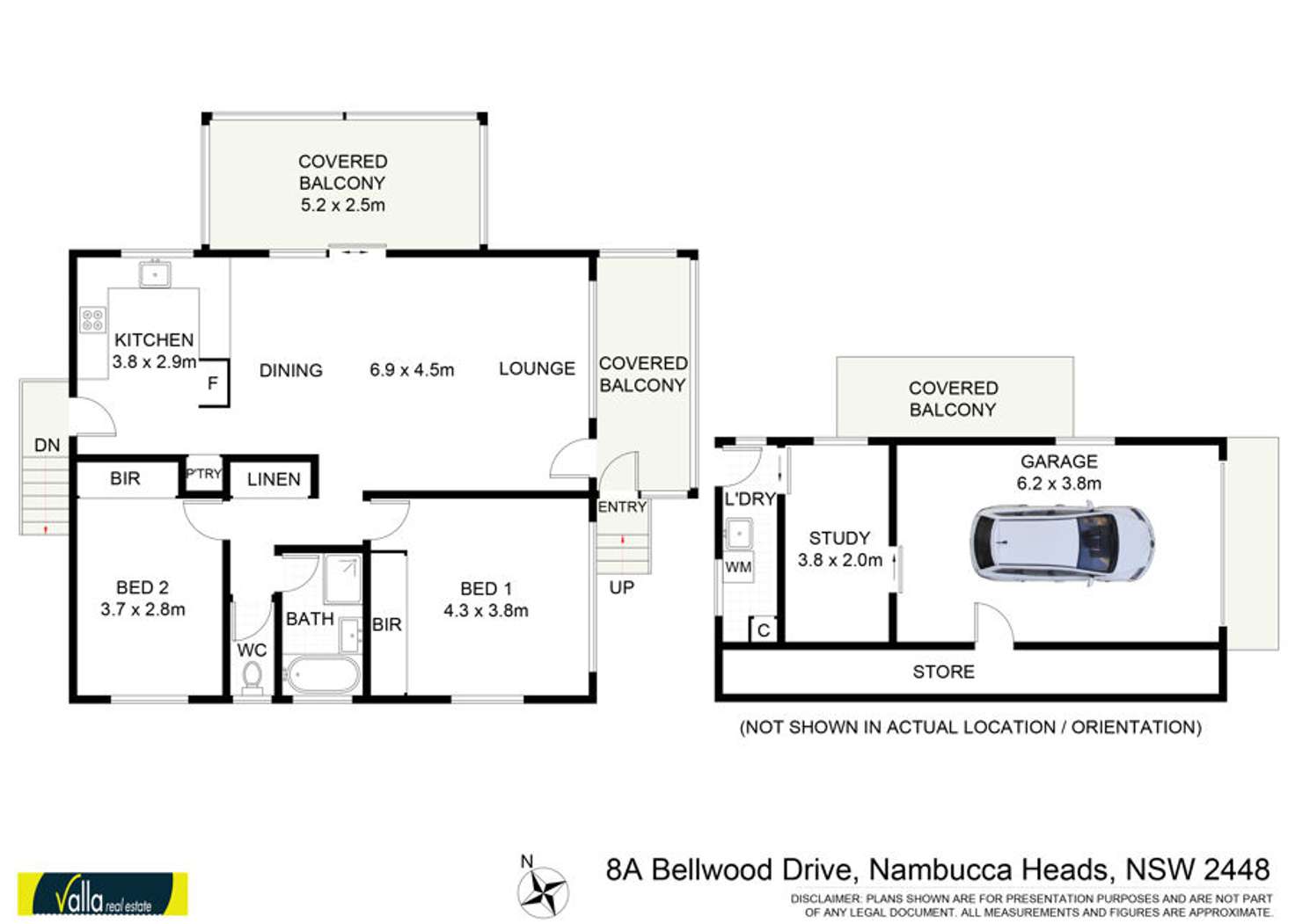 Floorplan of Homely house listing, 8A Bellwood Drive, Nambucca Heads NSW 2448