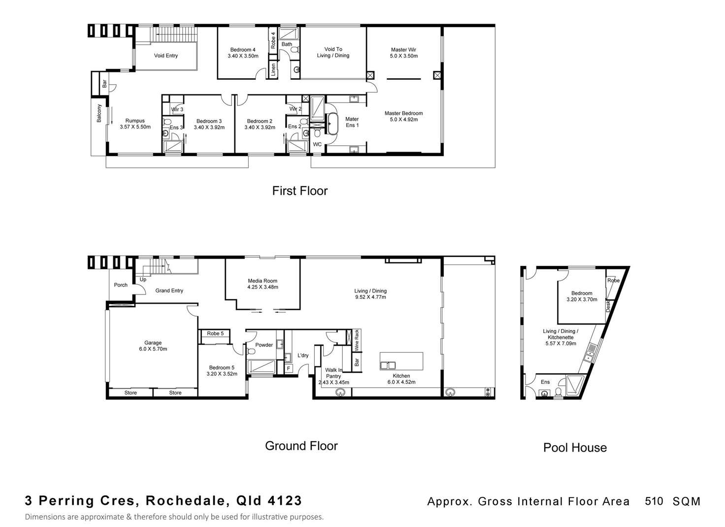 Floorplan of Homely house listing, 3 Perring Crescent, Rochedale QLD 4123