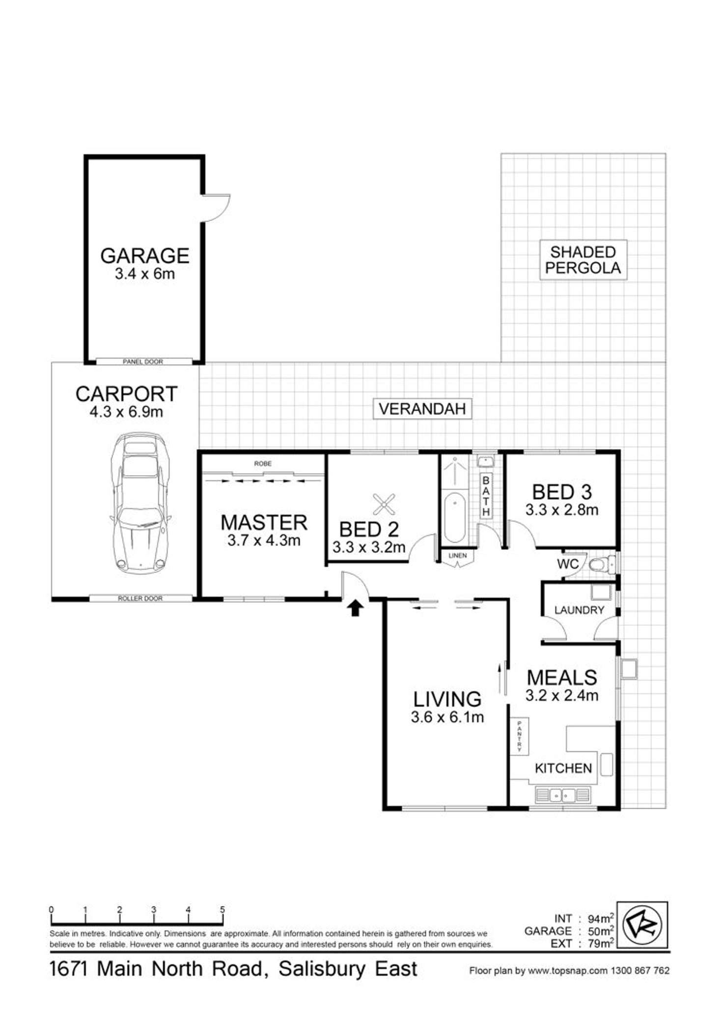 Floorplan of Homely house listing, 1671 Main North Road, Salisbury East SA 5109
