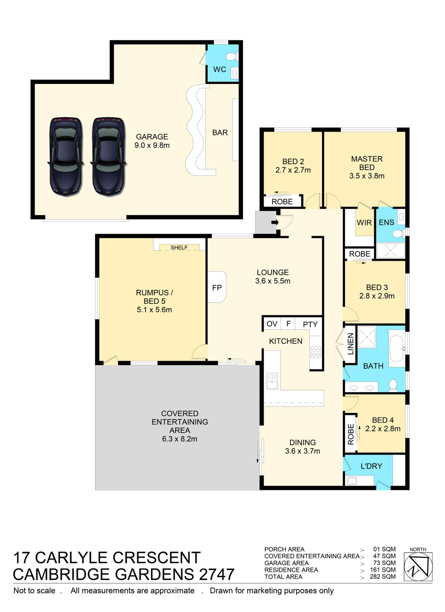 Floorplan of Homely house listing, 17 Carlyle Crescent, Cambridge Gardens NSW 2747