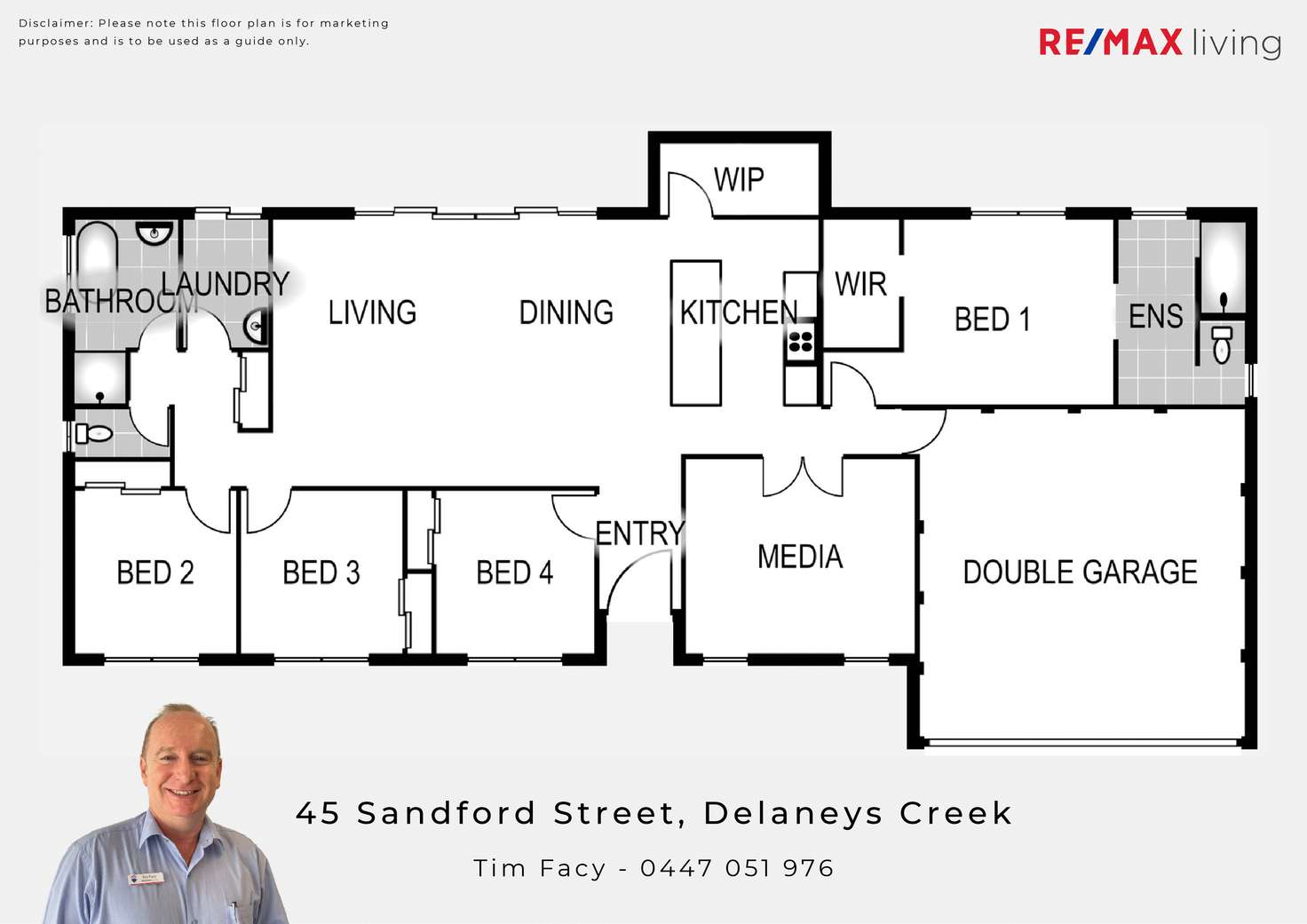 Floorplan of Homely house listing, 45 Sandford Street, Delaneys Creek QLD 4514
