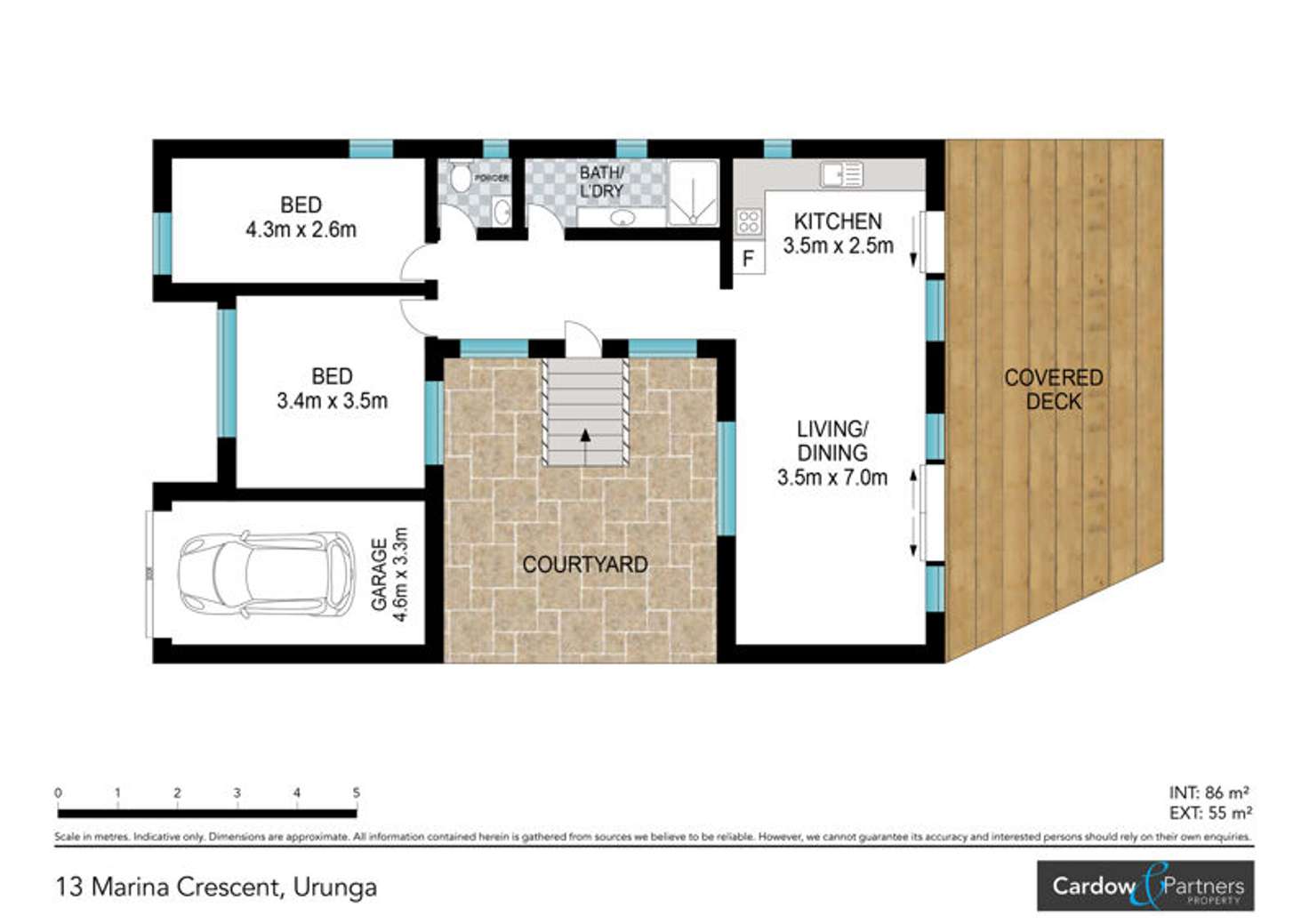 Floorplan of Homely house listing, 13 Marina Crescent, Urunga NSW 2455