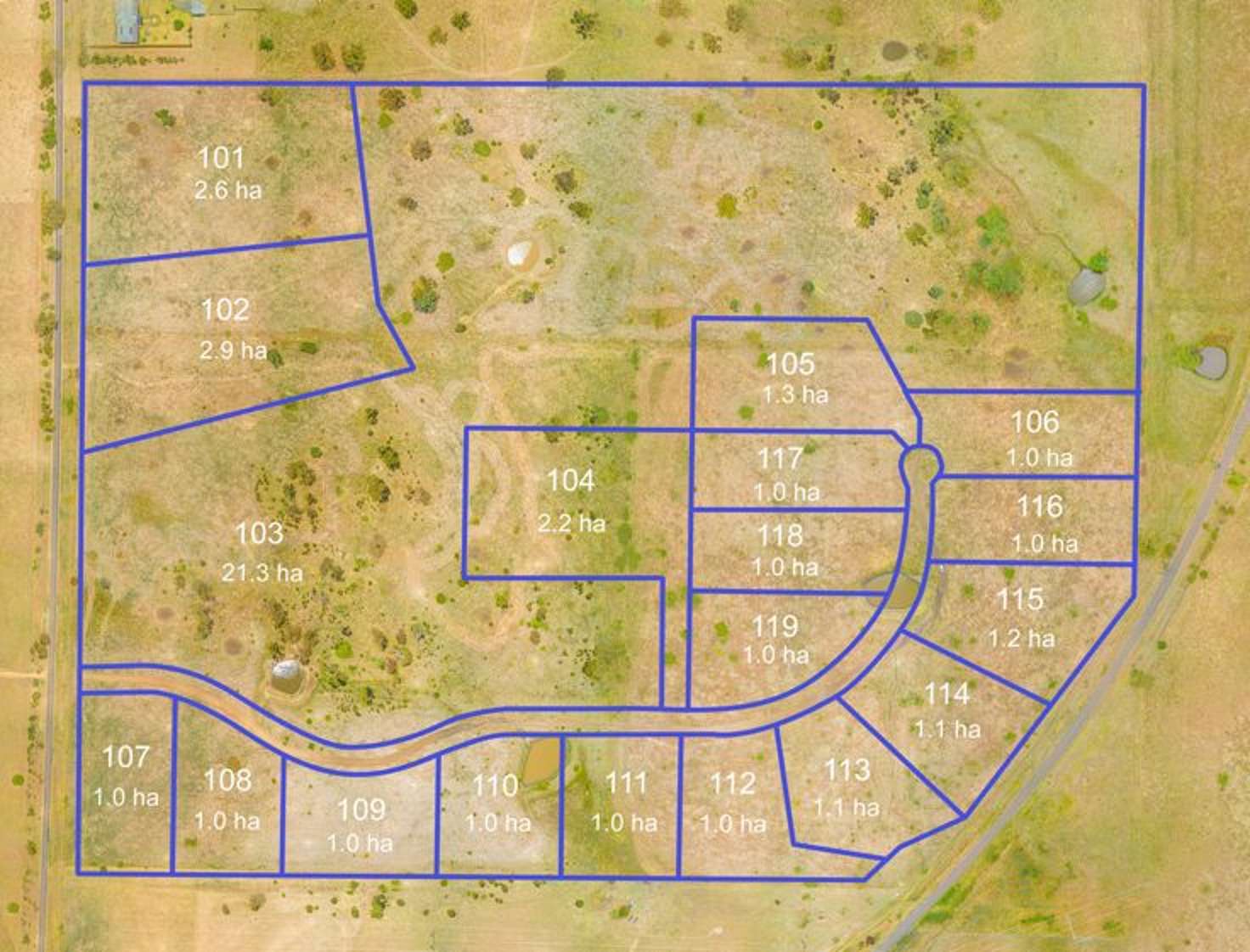 Floorplan of Homely residentialLand listing, Lot 107 "Craigie Park" 201 Old Gostwyck Road, Armidale NSW 2350