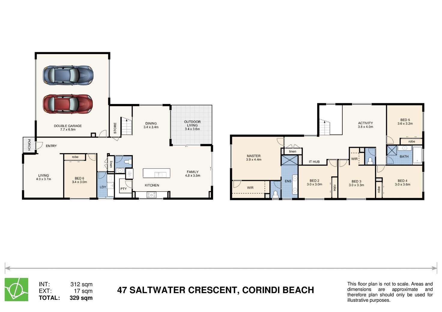 Floorplan of Homely house listing, 47 Saltwater Crescent, Corindi Beach NSW 2456