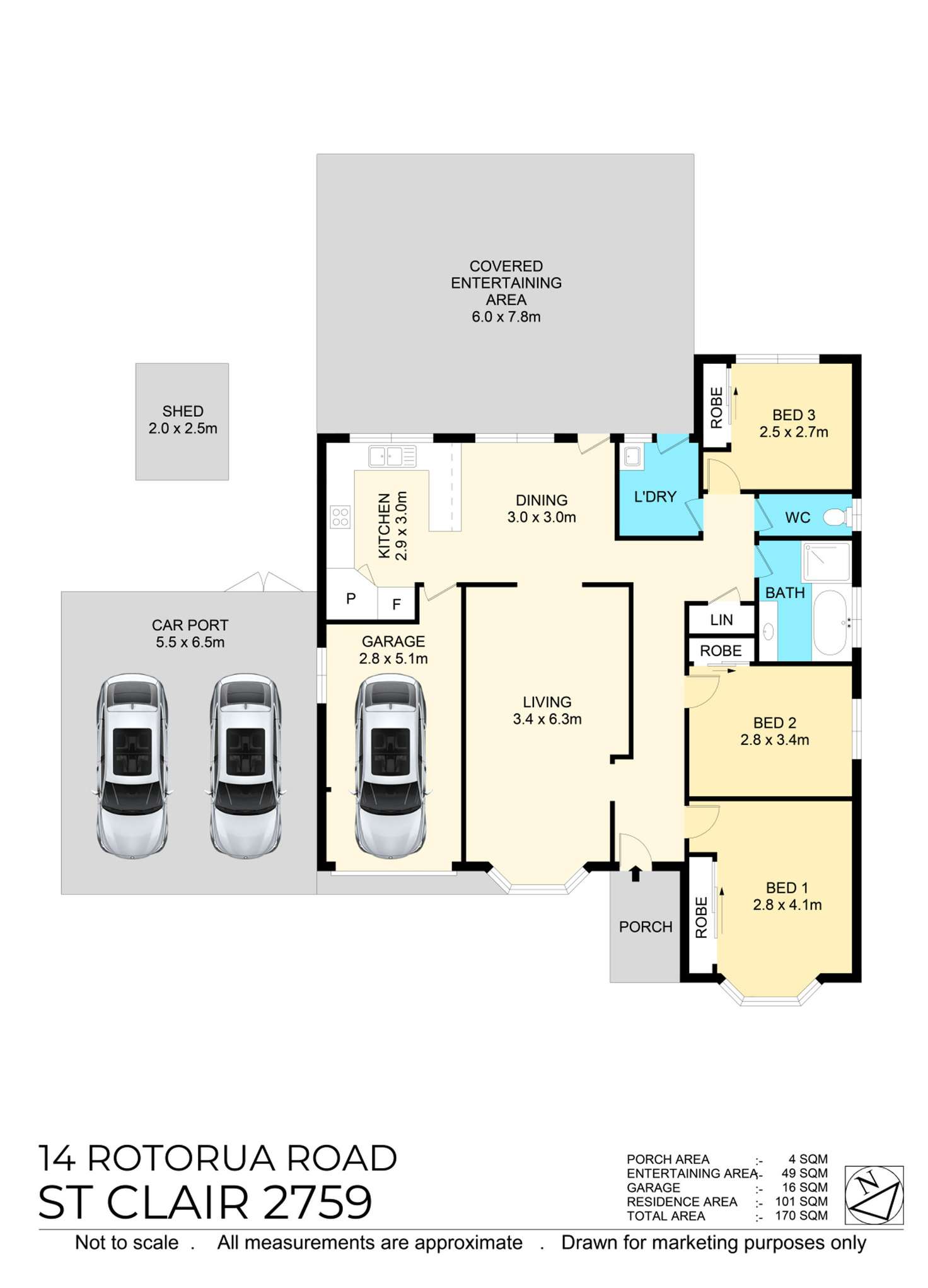Floorplan of Homely house listing, 14 Rotorua Road, St Clair NSW 2759