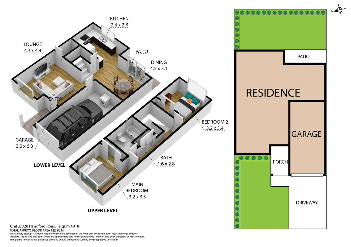 Floorplan of Homely townhouse listing, 3/328 Handford Road, Taigum QLD 4018