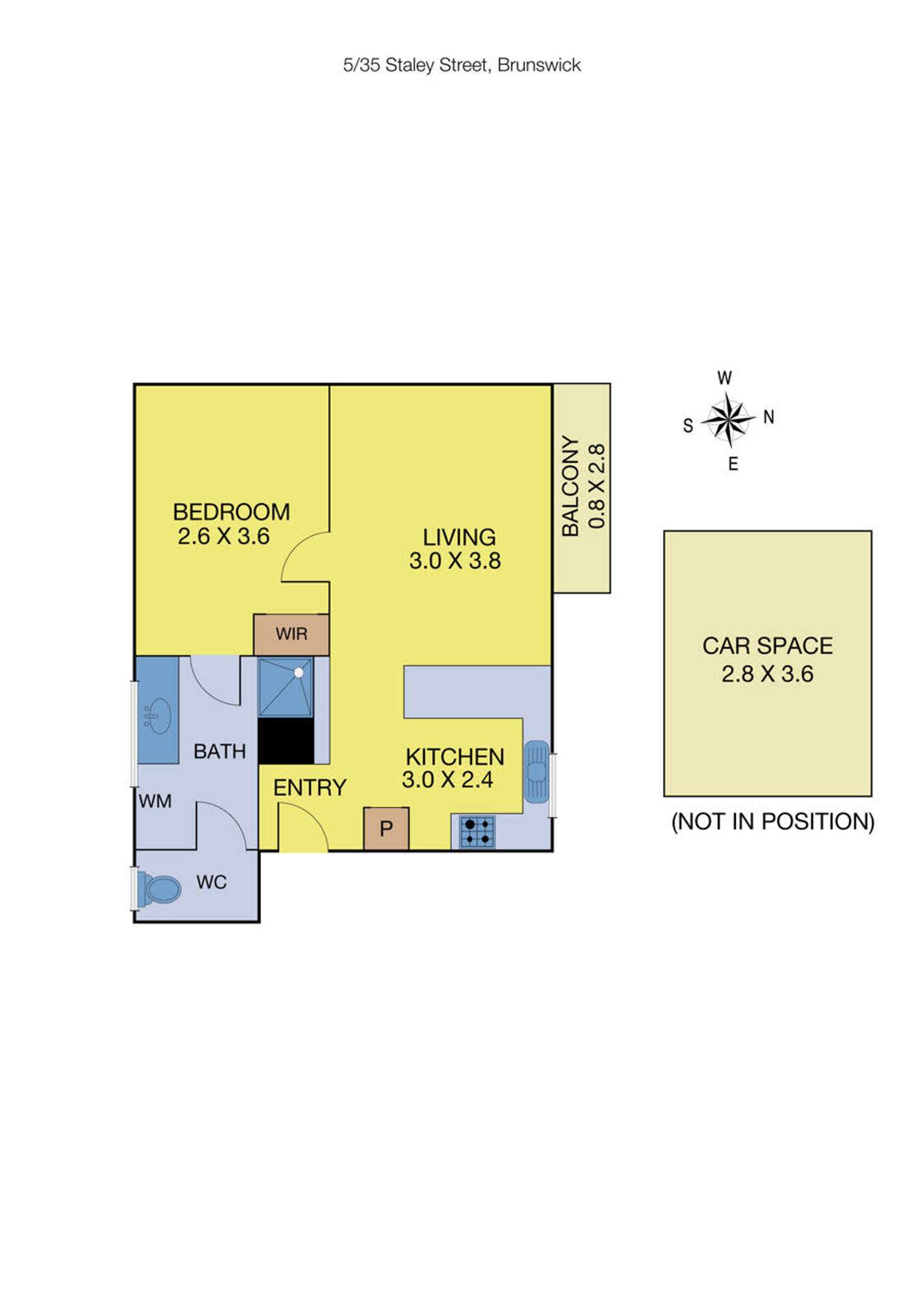 Floorplan of Homely apartment listing, 5/35 Staley Street, Brunswick VIC 3056