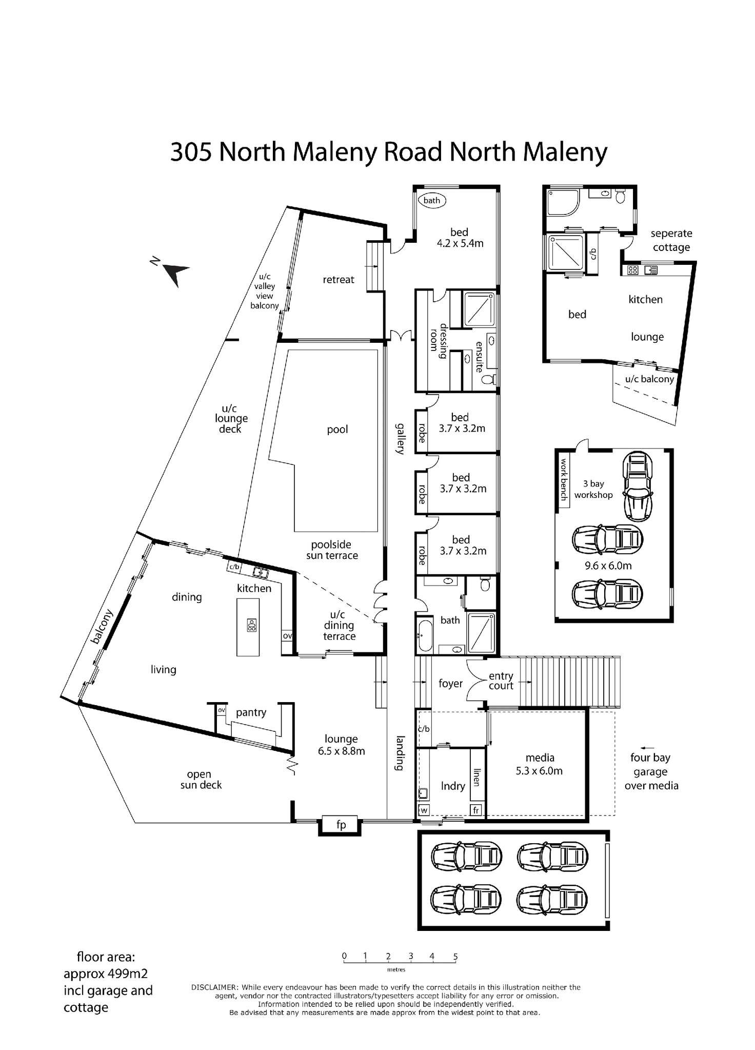 Floorplan of Homely house listing, 305 North Maleny Road, Maleny QLD 4552