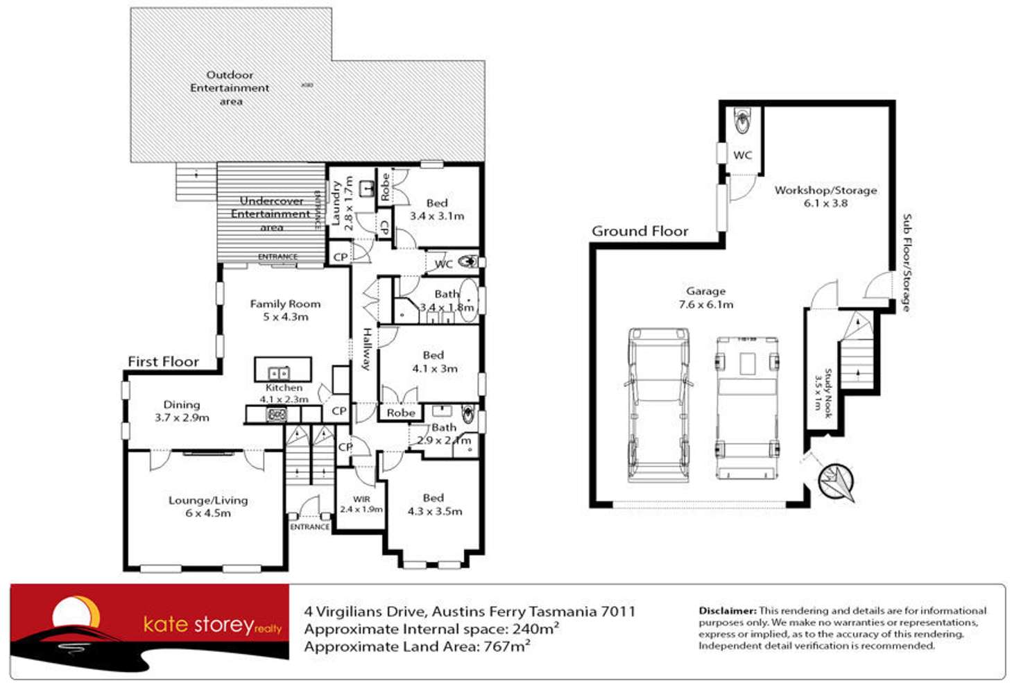 Floorplan of Homely house listing, 4 Virgilians Drive, Austins Ferry TAS 7011