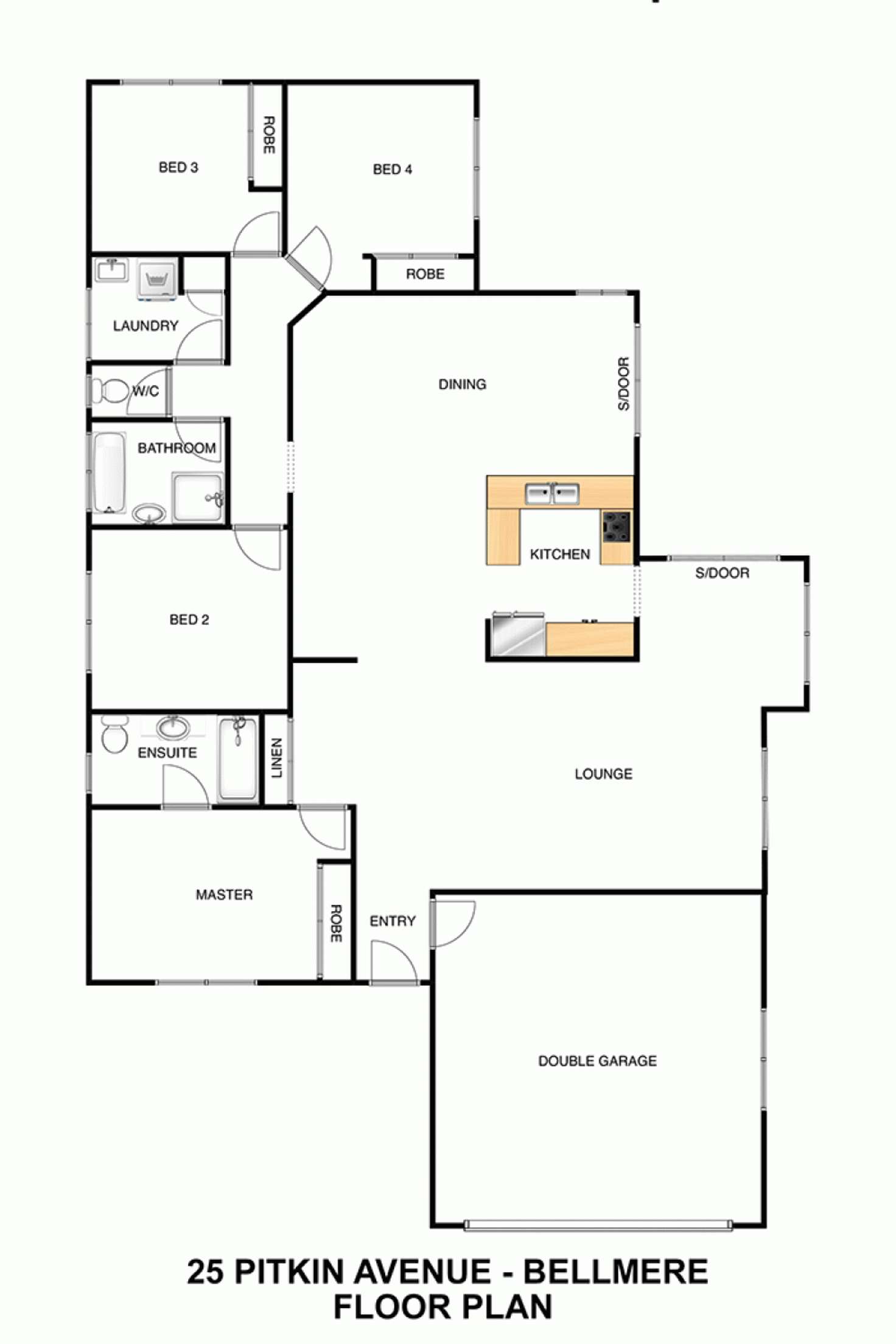 Floorplan of Homely house listing, 25 Pitkin Ave, Bellmere QLD 4510