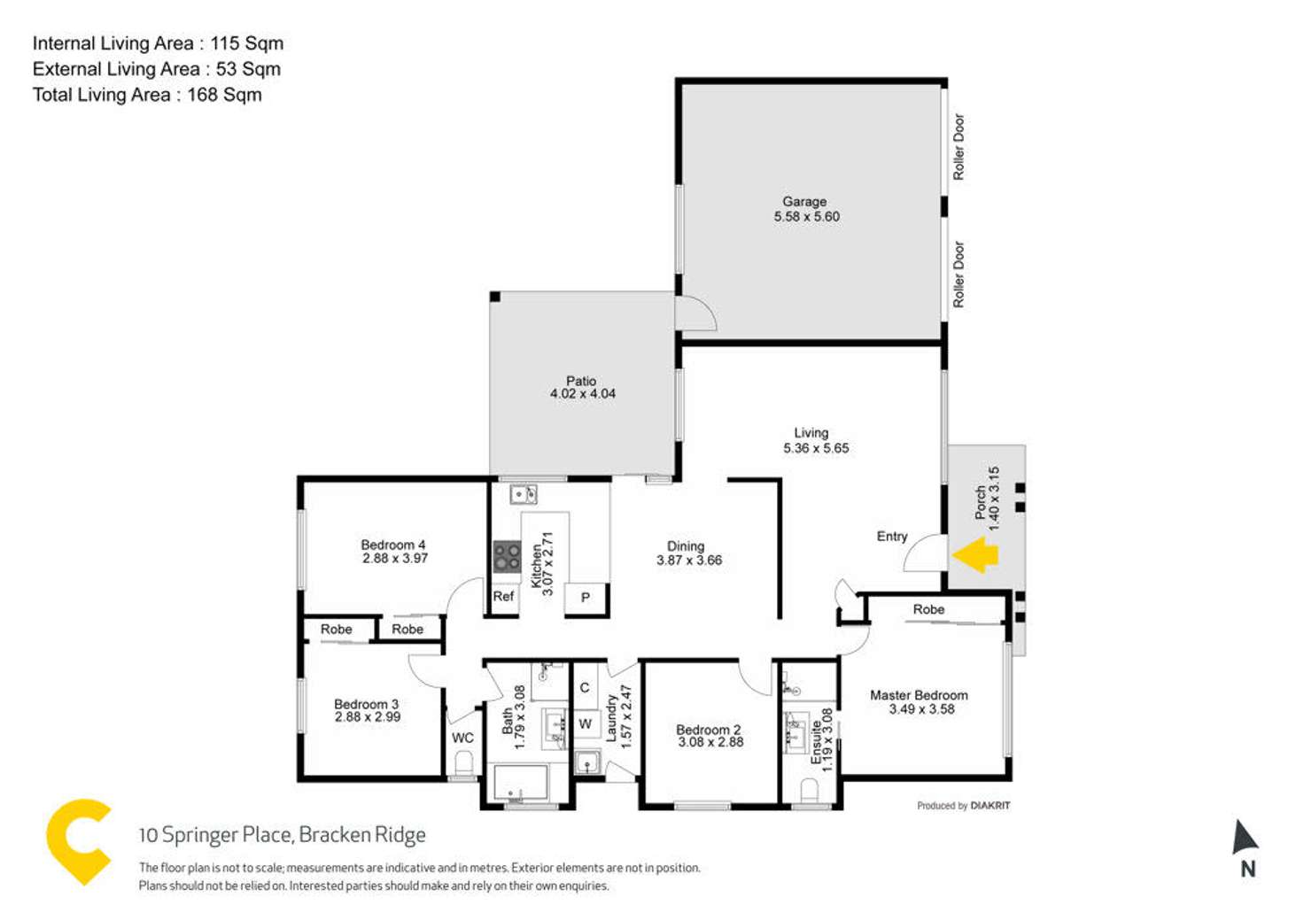 Floorplan of Homely house listing, 10 Springer Place, Bracken Ridge QLD 4017