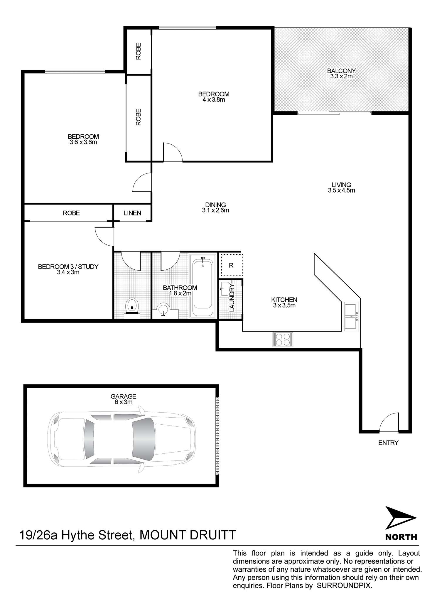 Floorplan of Homely unit listing, 19/26A Hythe Street, Mount Druitt NSW 2770