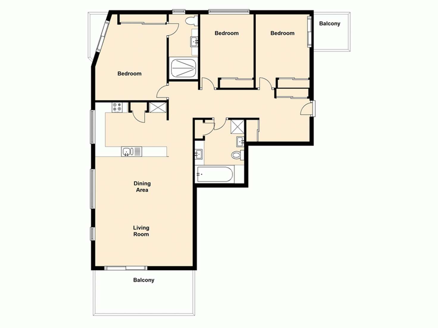 Floorplan of Homely unit listing, 4/8 Bunton Street, Scarborough QLD 4020