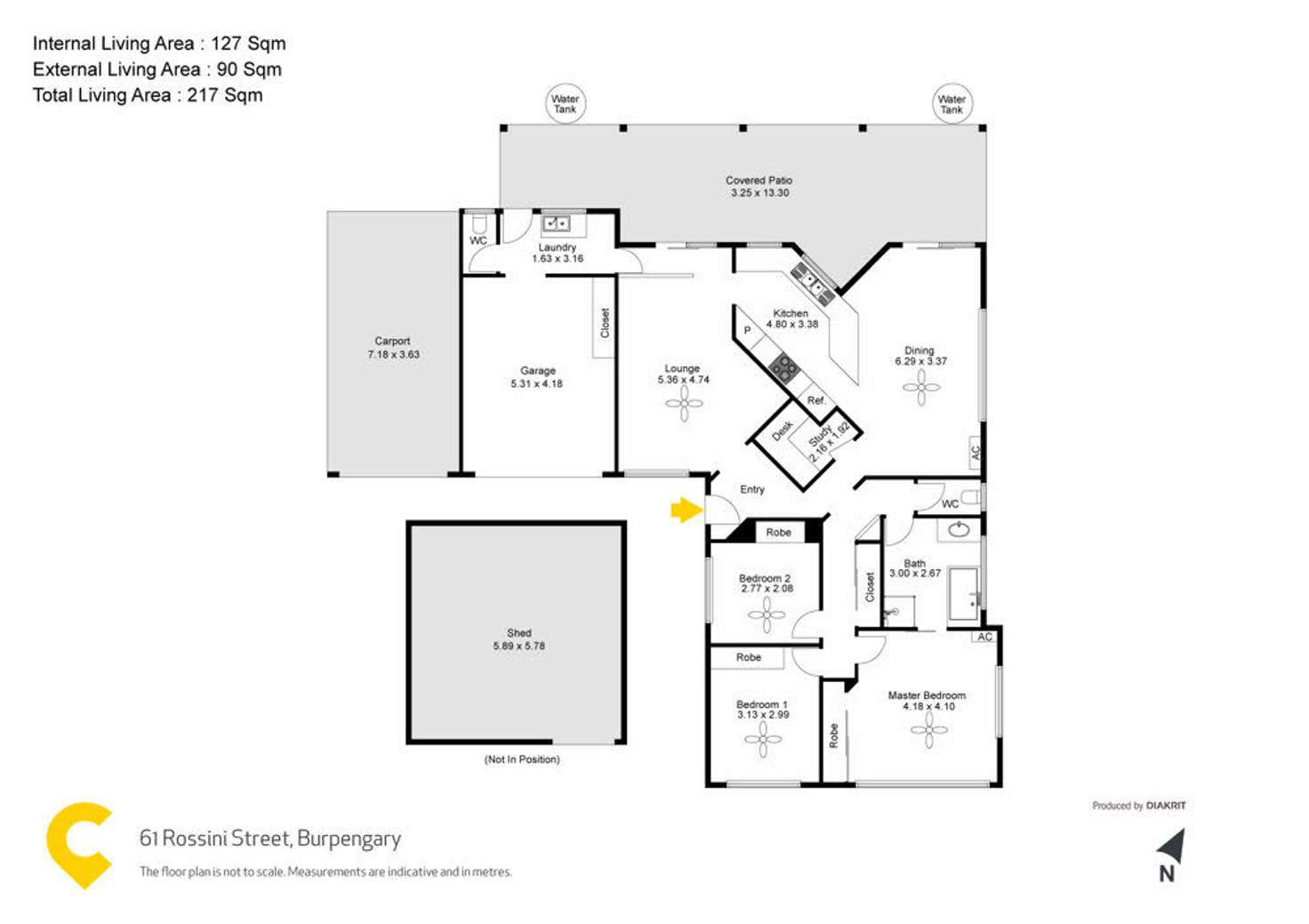 Floorplan of Homely house listing, 61 Rossini Street, Burpengary QLD 4505