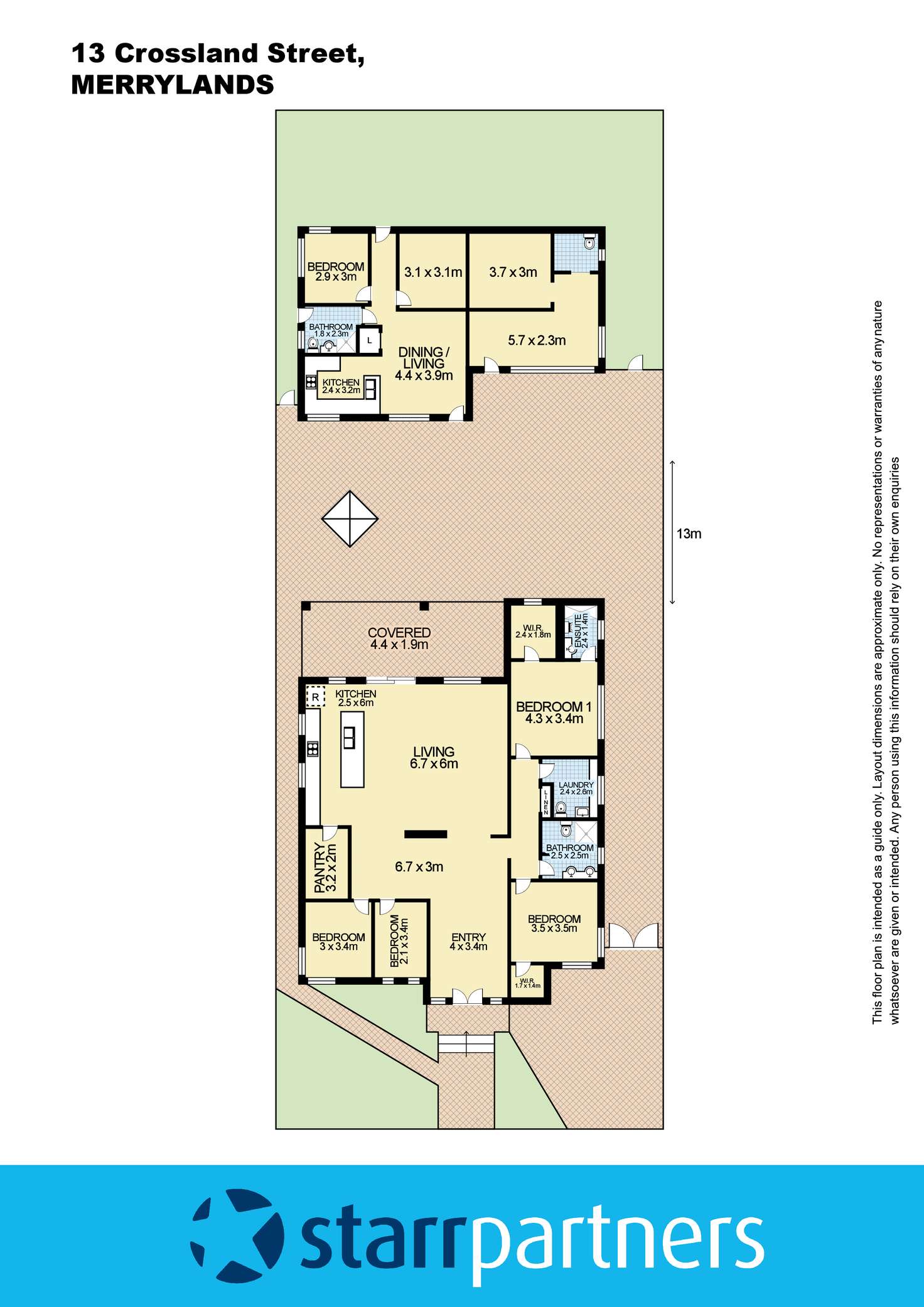 Floorplan of Homely house listing, 13 Crossland Street, Merrylands NSW 2160
