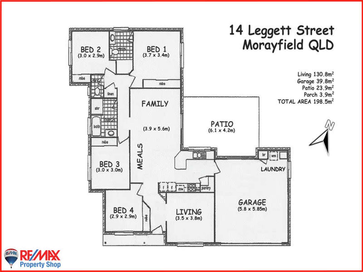 Floorplan of Homely house listing, 14 Leggett Street, Morayfield QLD 4506