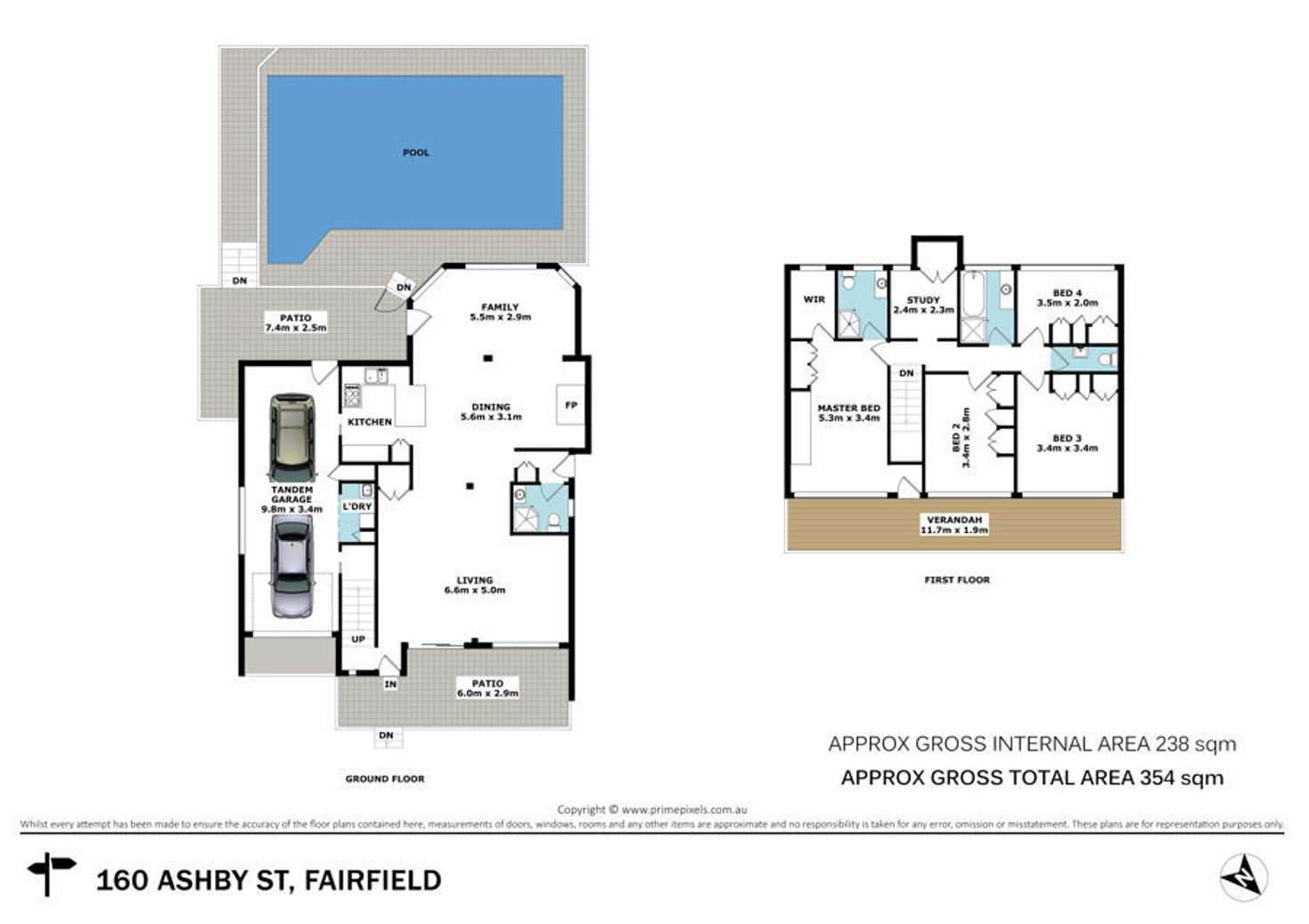 Floorplan of Homely house listing, 160 Ashby Street, Fairfield QLD 4103