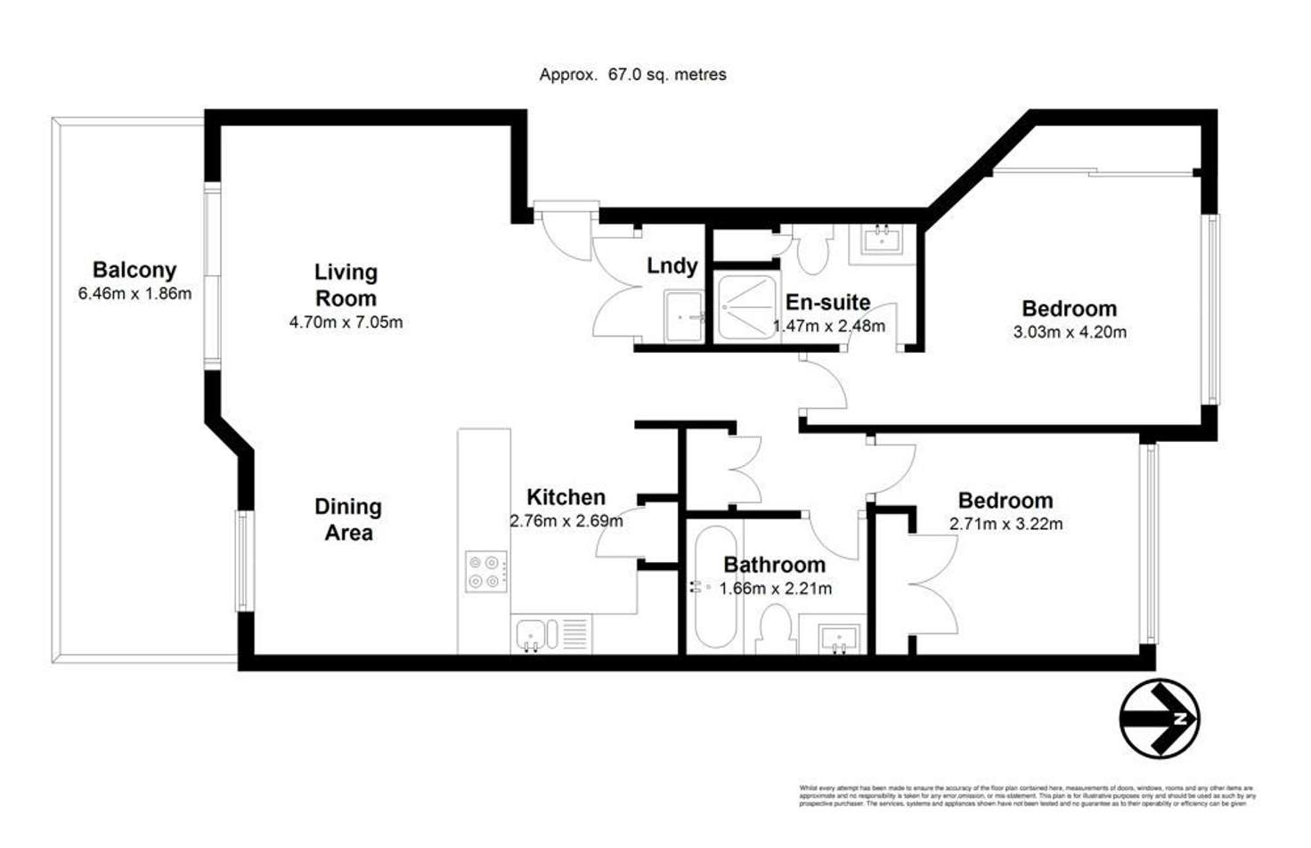 Floorplan of Homely apartment listing, 16/43 Carberry Street, Grange QLD 4051
