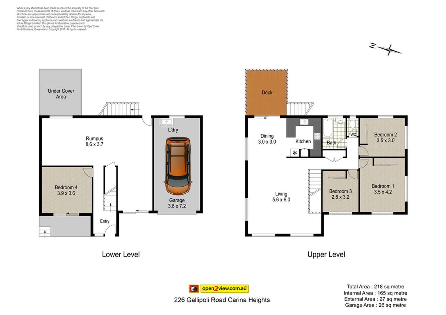 Floorplan of Homely house listing, 226 Gallipoli Road, Carina Heights QLD 4152
