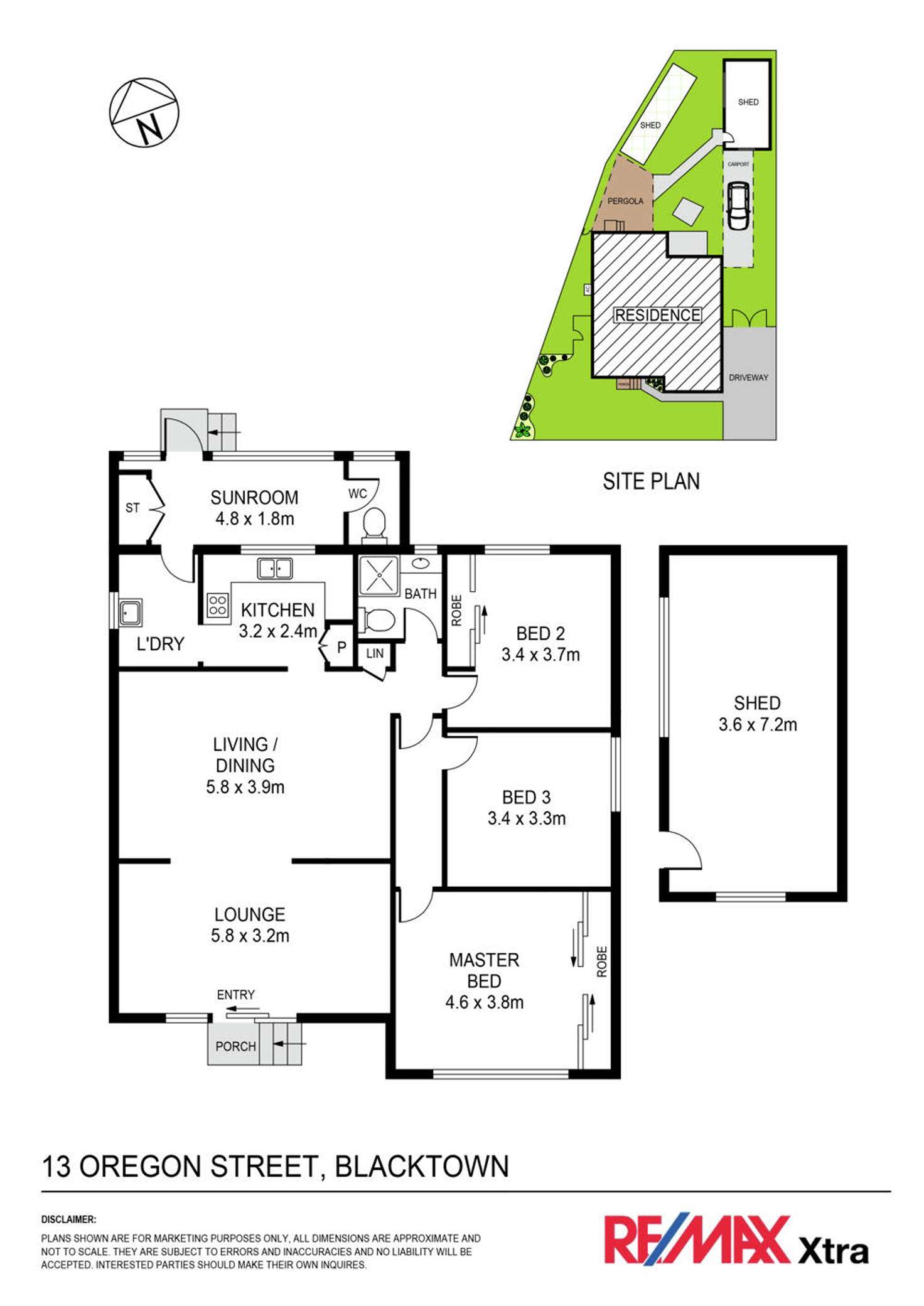 Floorplan of Homely house listing, 13 Oregon Street, Blacktown NSW 2148