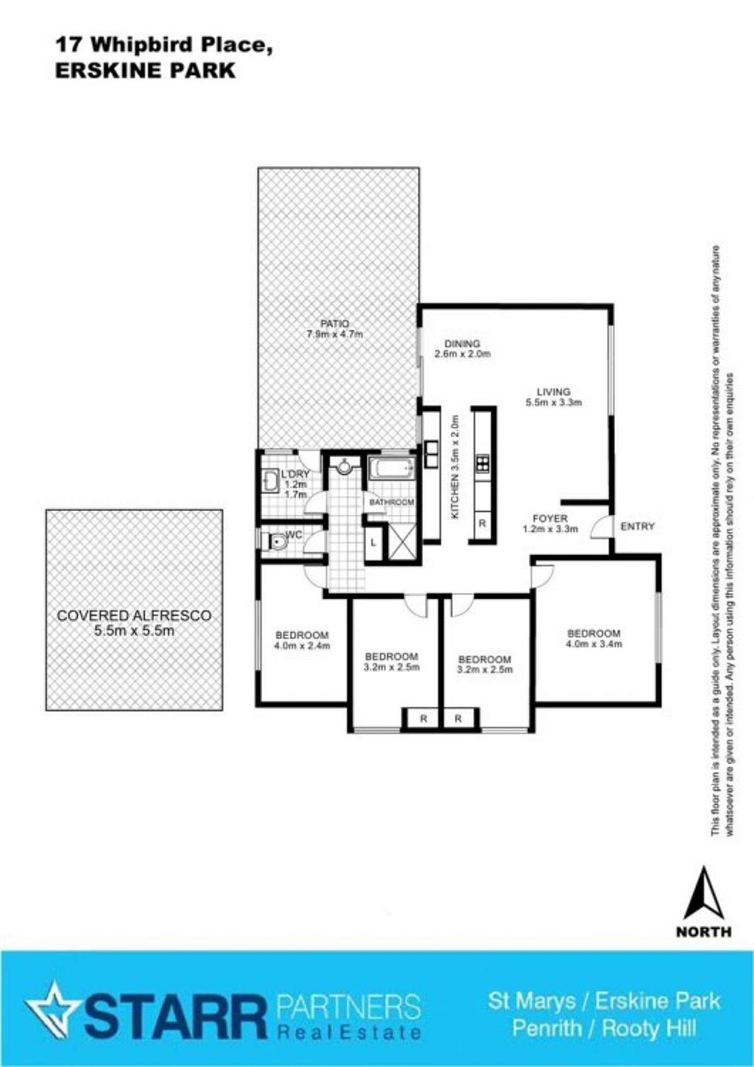 Floorplan of Homely house listing, 17 Whipbird Place, Erskine Park NSW 2759