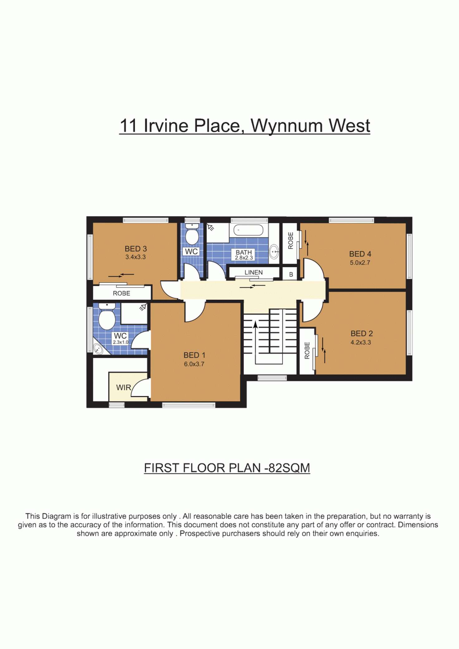 Floorplan of Homely house listing, 11 Irvine Place, Wynnum West QLD 4178