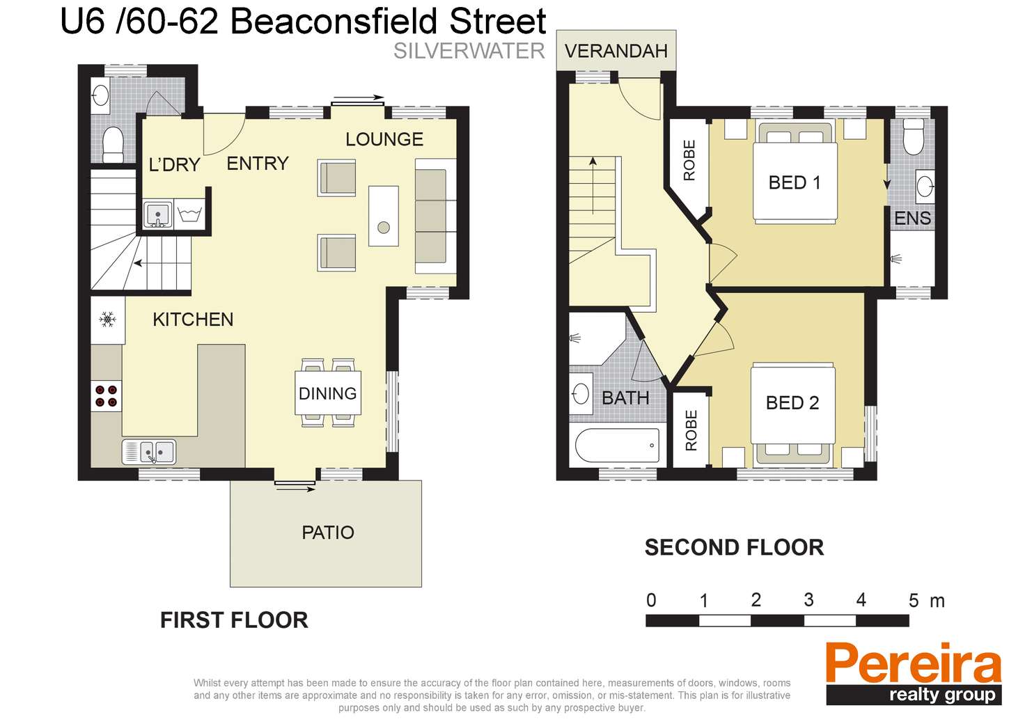 Floorplan of Homely townhouse listing, 6/60-62 Beaconsfield Street, Silverwater NSW 2128