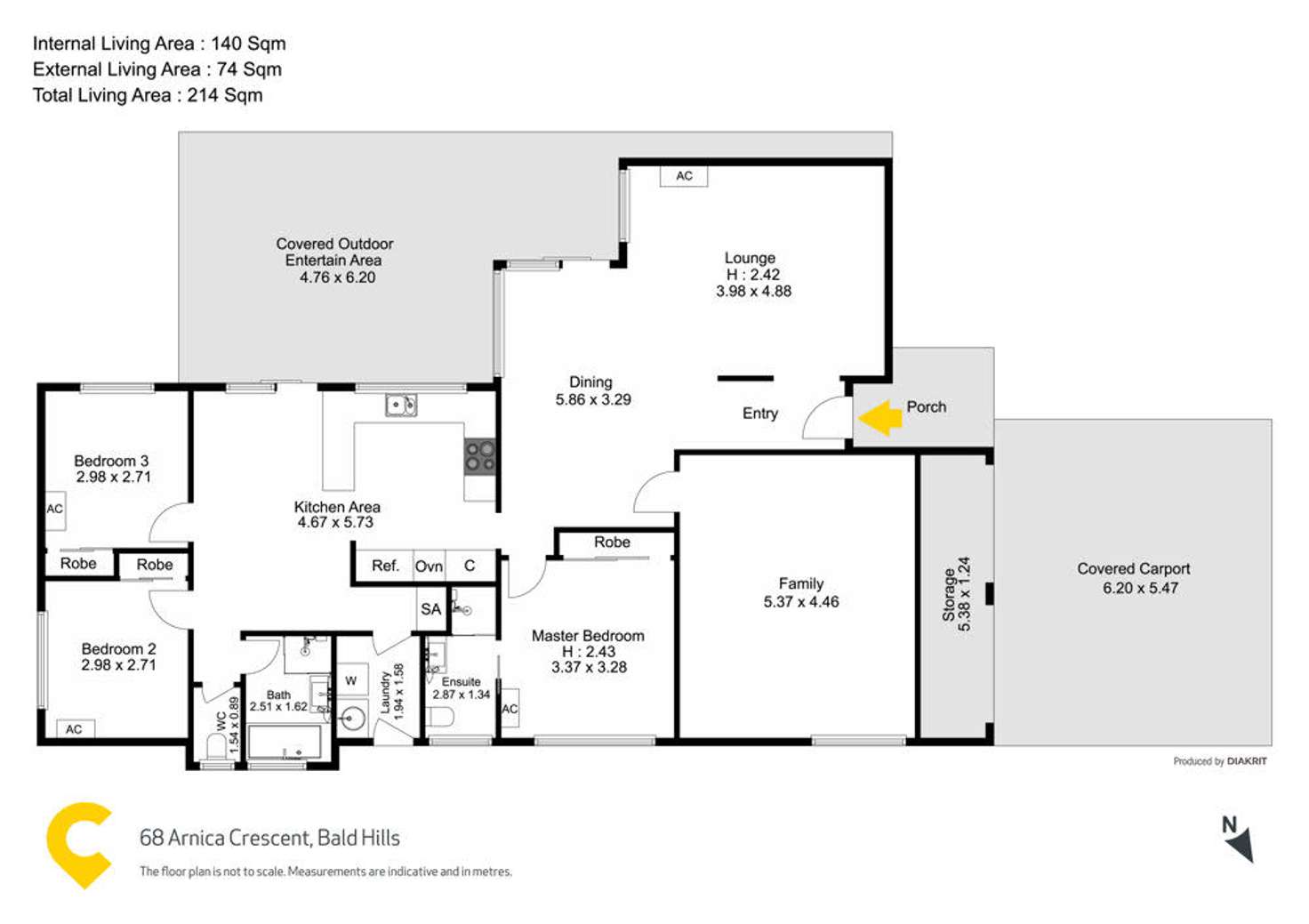 Floorplan of Homely house listing, 68 Arnica Crescent, Bald Hills QLD 4036