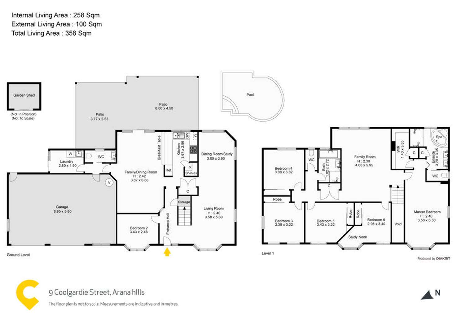 Floorplan of Homely house listing, 9 Coolgardie Court, Arana Hills QLD 4054