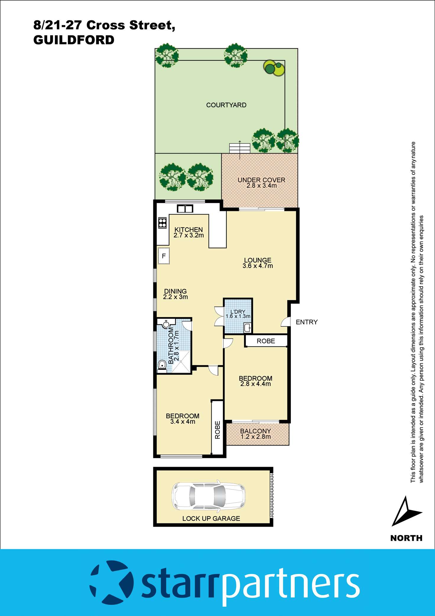 Floorplan of Homely unit listing, 8/21-27 Cross Street, Guildford NSW 2161