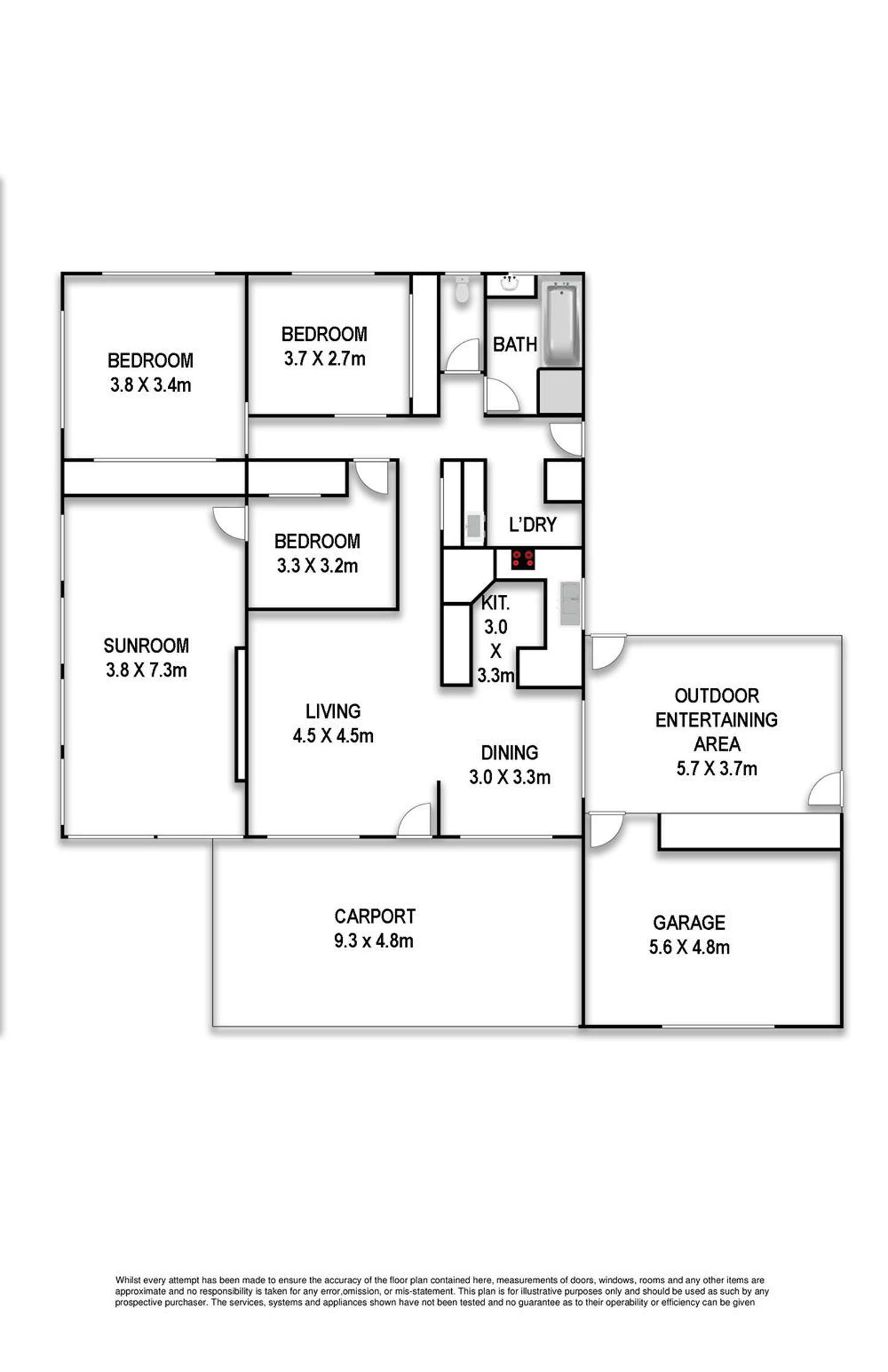 Floorplan of Homely house listing, 27 Miranda Street, Aroona QLD 4551