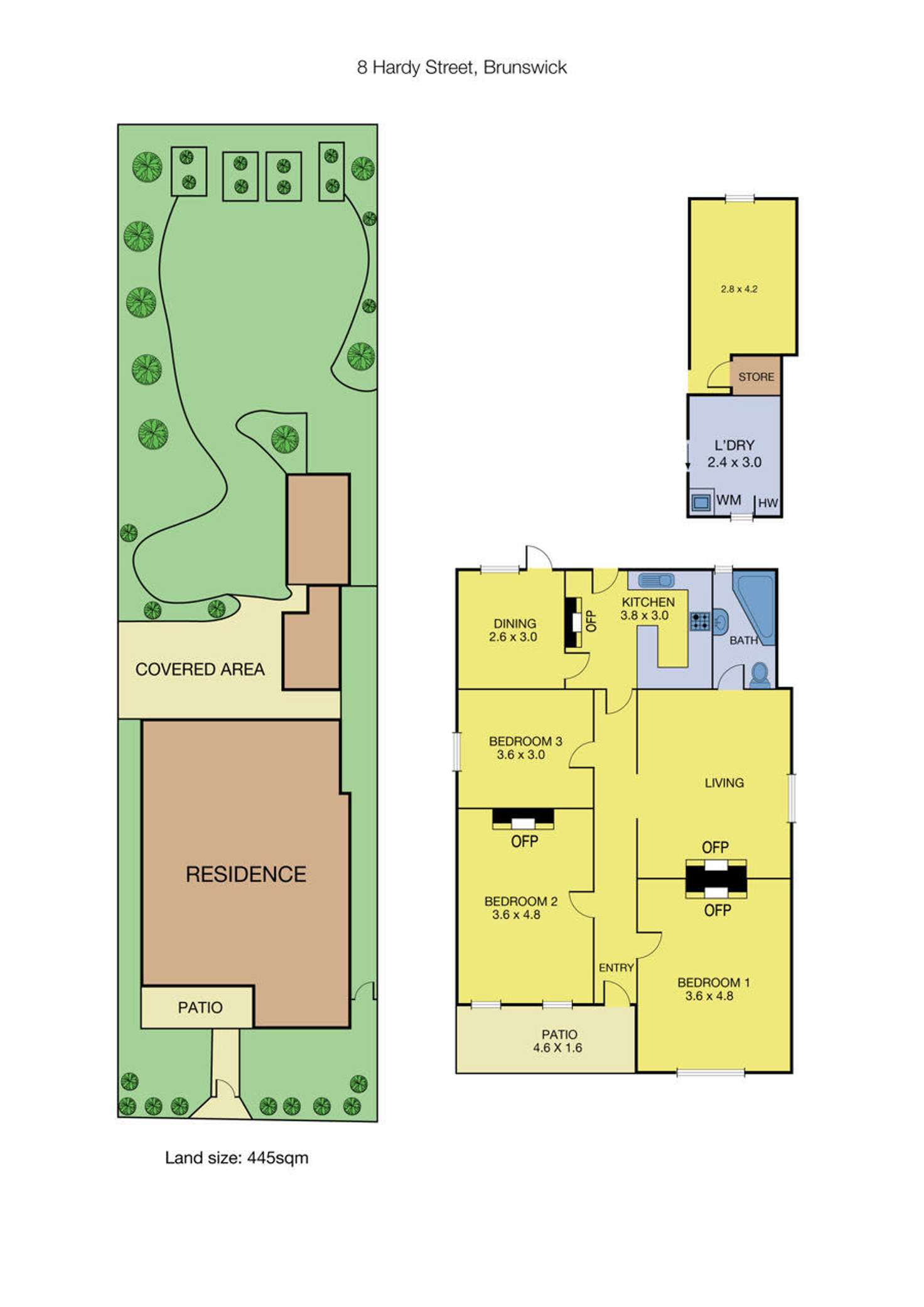 Floorplan of Homely house listing, 8 Hardy Street, Brunswick VIC 3056