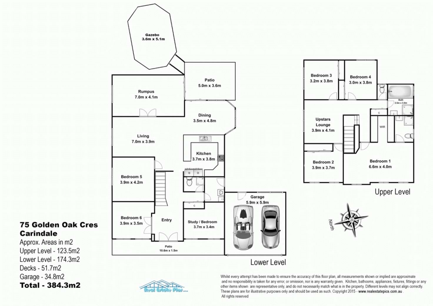 Floorplan of Homely house listing, 75 Golden Oak Crescent, Carindale QLD 4152