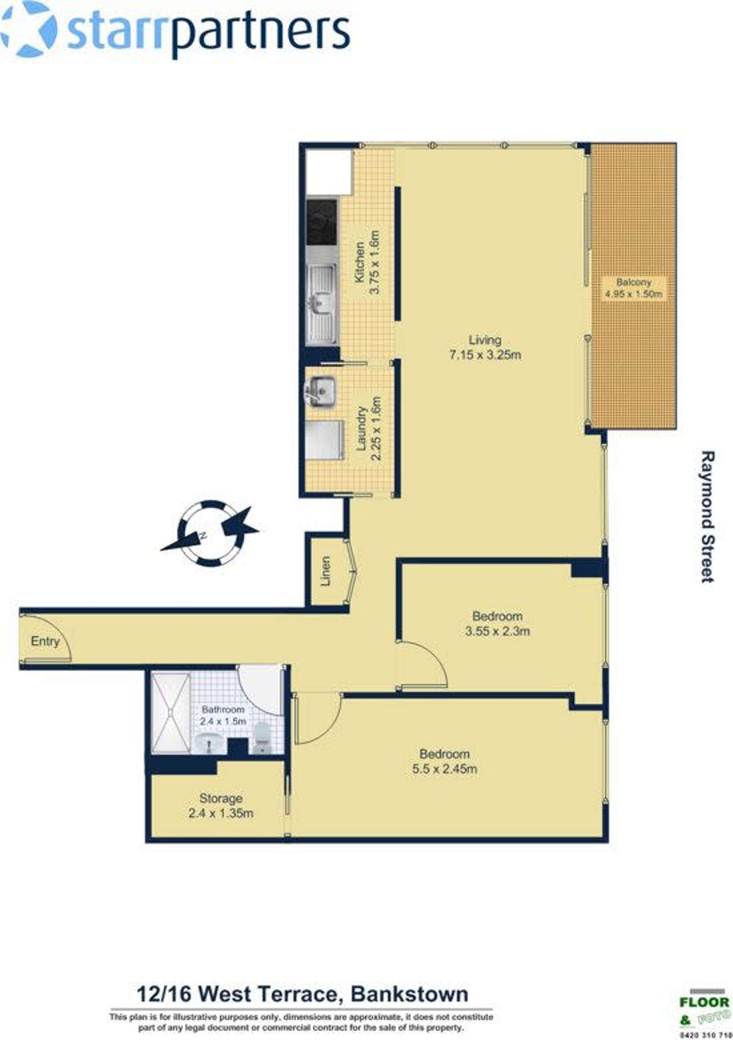 Floorplan of Homely unit listing, 12/16 West Terrace, Bankstown NSW 2200