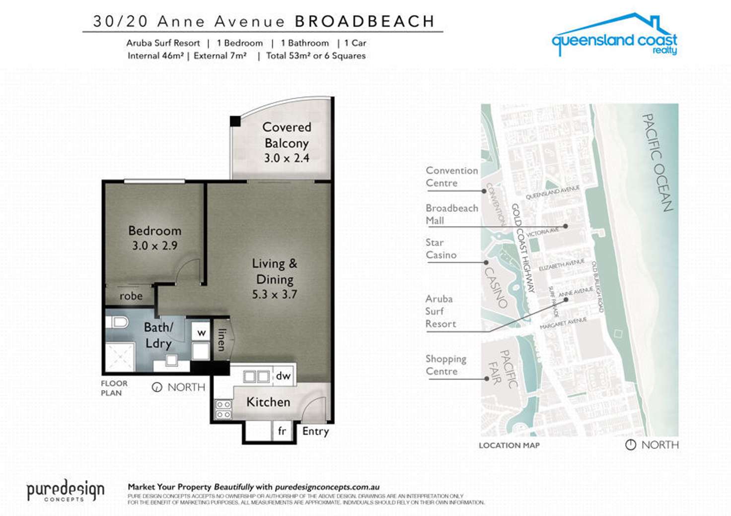 Floorplan of Homely unit listing, 30/20 Anne Avenue, Broadbeach QLD 4218