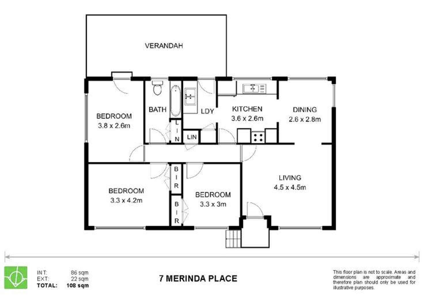 Floorplan of Homely house listing, 7 Merinda Place, Armidale NSW 2350