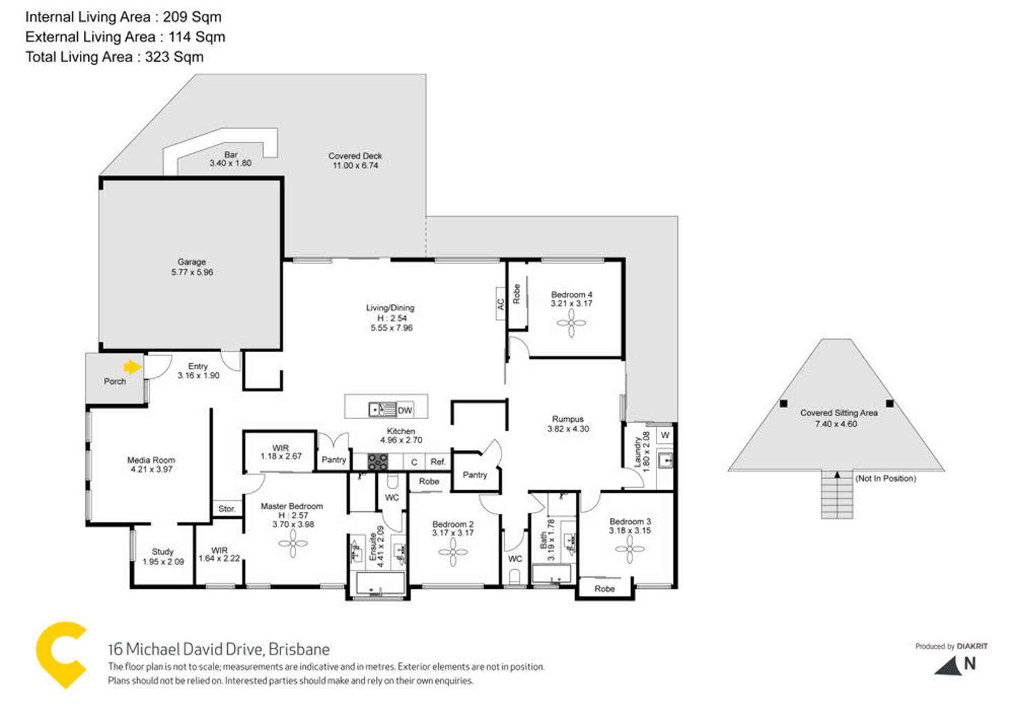 Floorplan of Homely house listing, 16 Michael David Drive, Warner QLD 4500