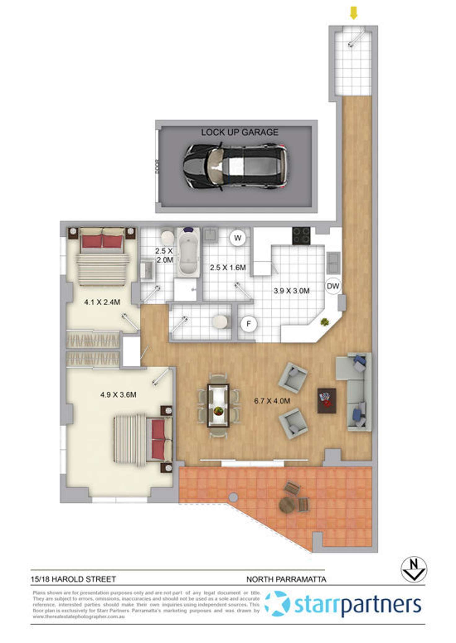Floorplan of Homely apartment listing, 15/18 Harold Street, Parramatta NSW 2150