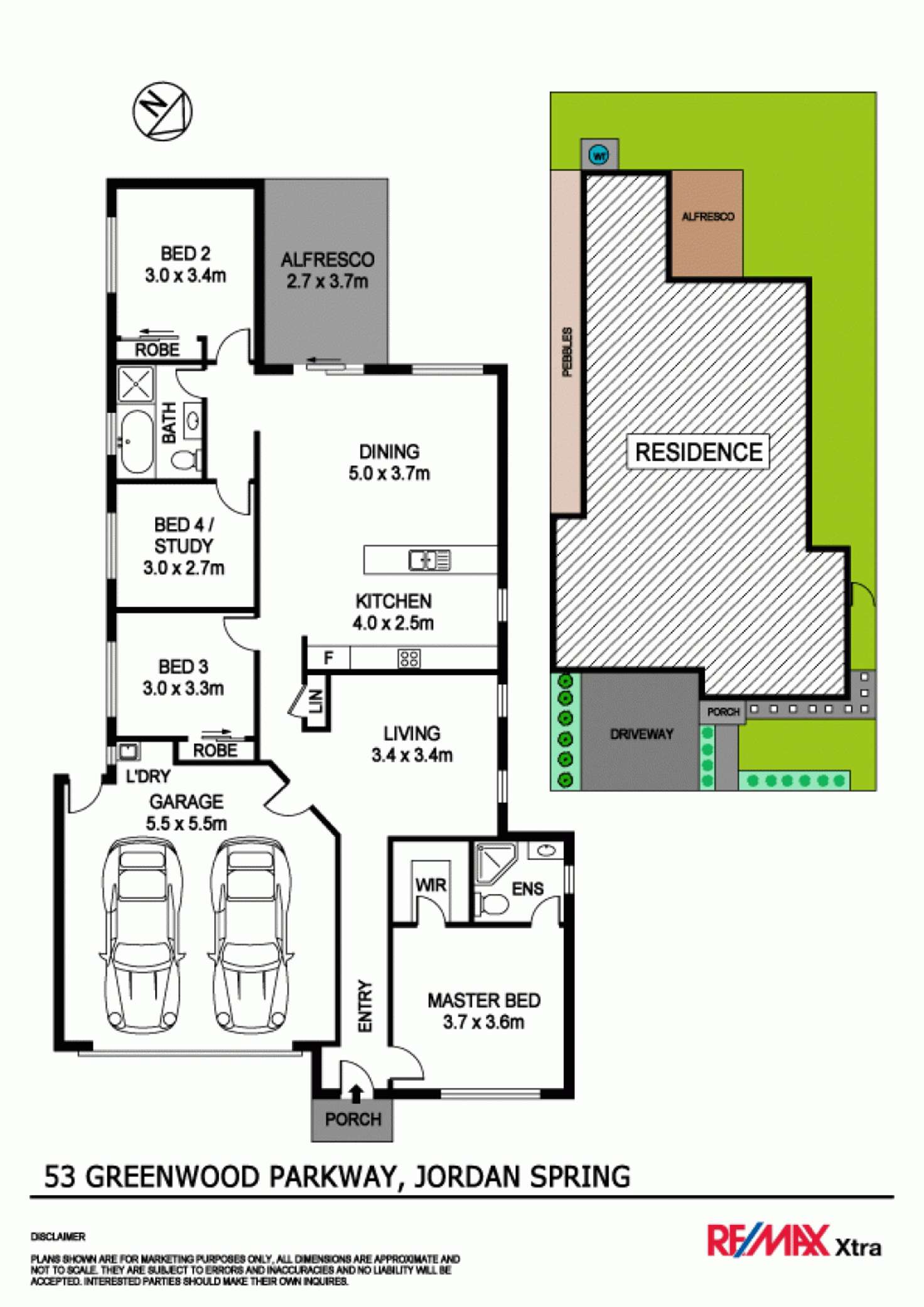 Floorplan of Homely house listing, 53 Greenwood Parkway, Jordan Springs NSW 2747